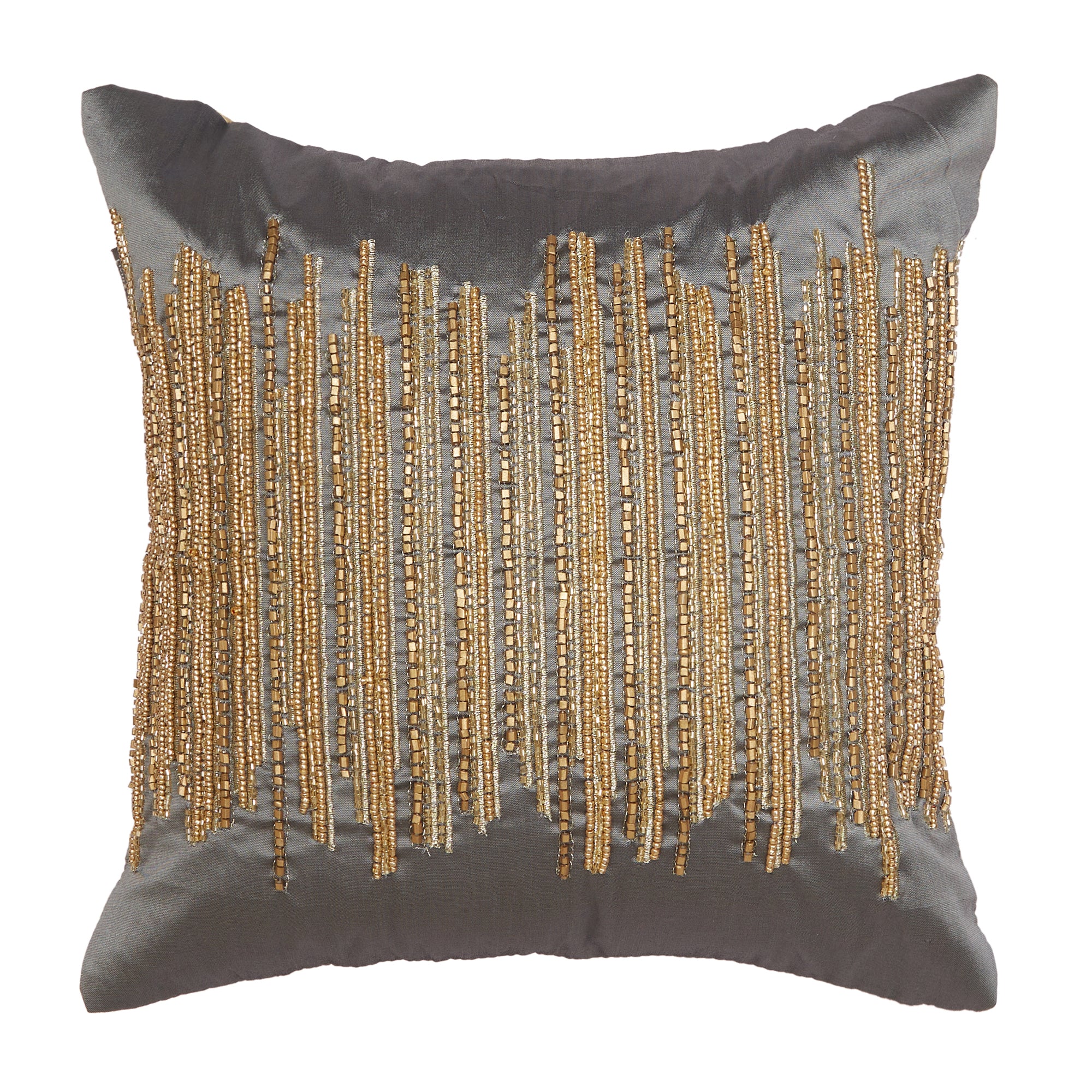 Modern Chic Polyester Cushion Cover 30x30 cm in Grey Colour
