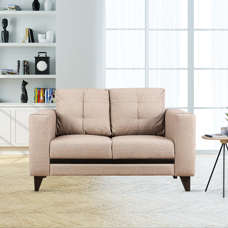 Garcia Fabric 2 Seater Sofa in Brown Colour
