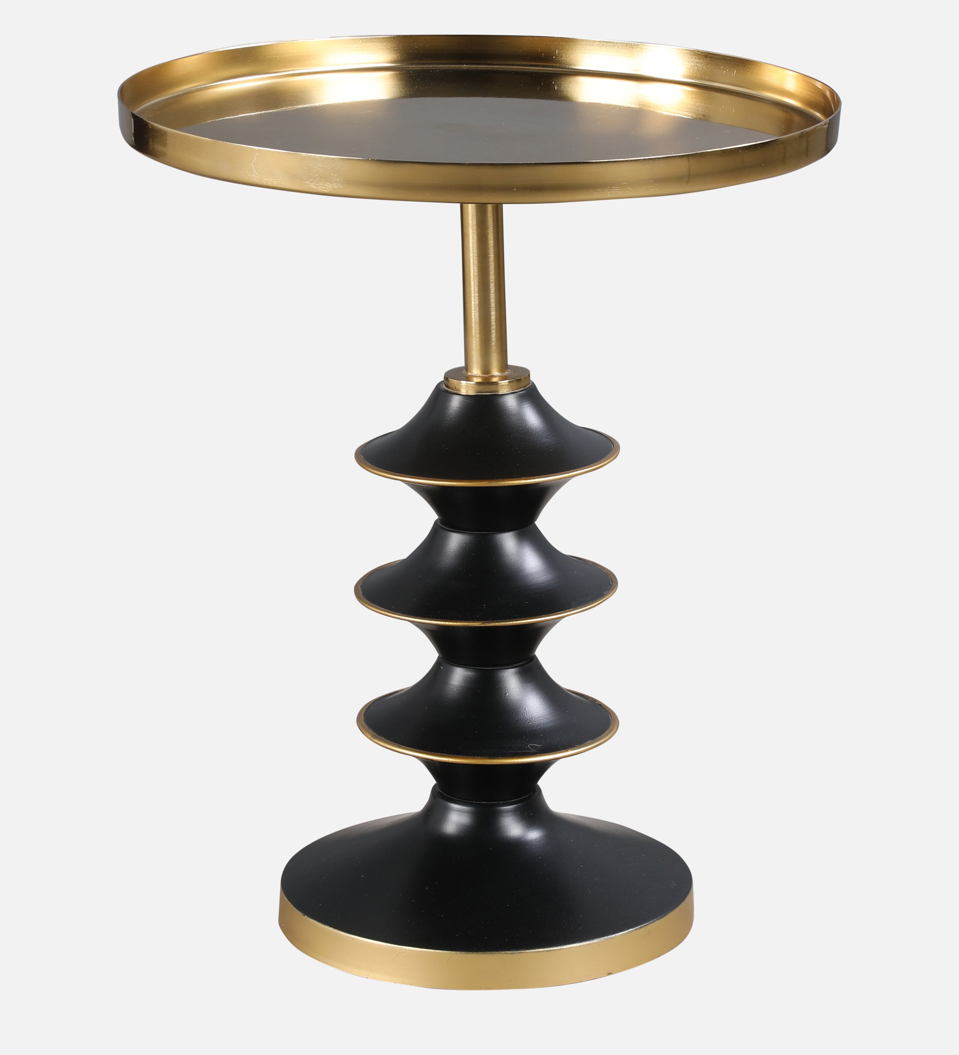 Rufus Metal Table in Black & Gold Colour