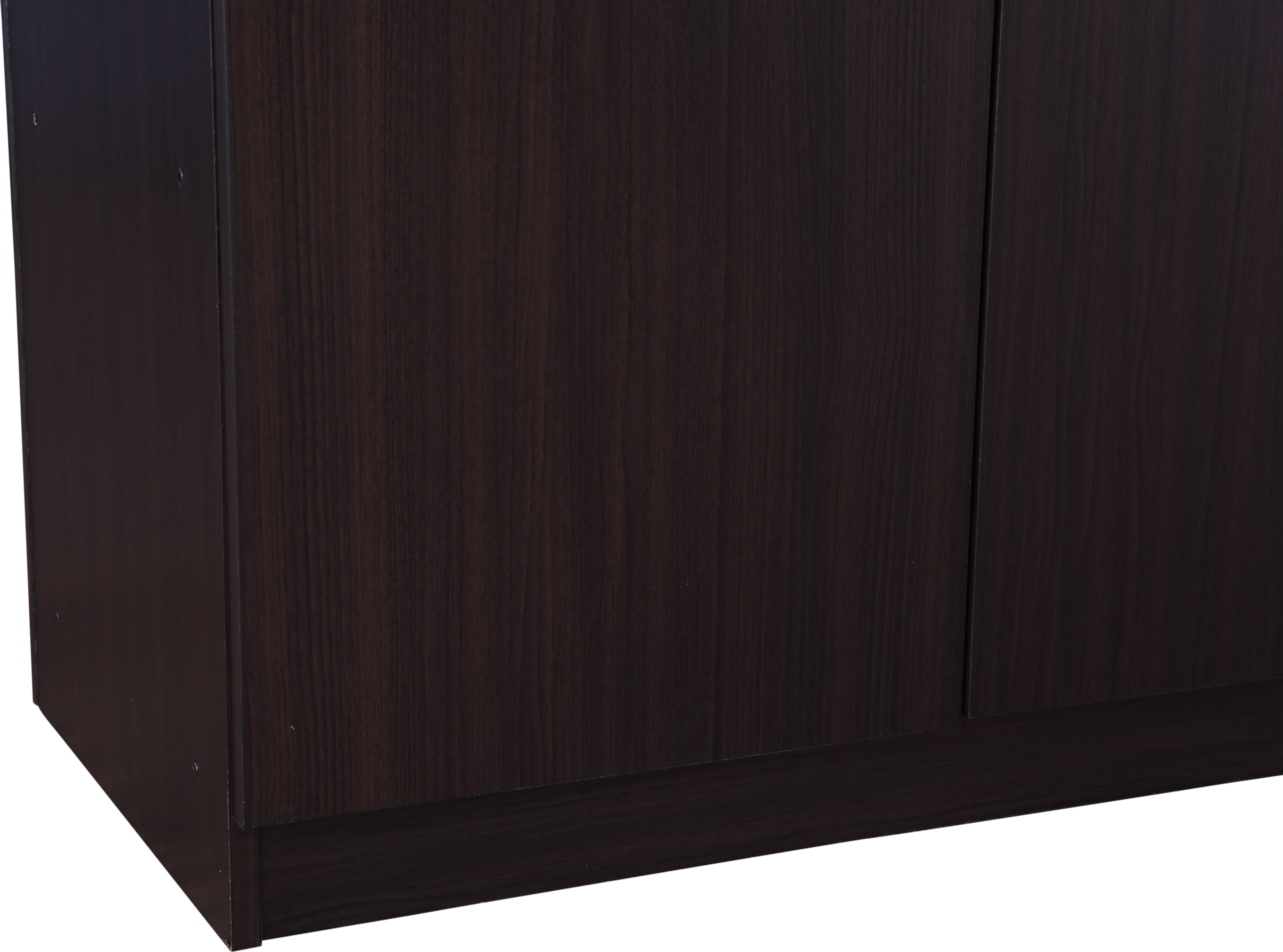 Willy Engineered Wood 4 door wardrobe in Walnut Colour