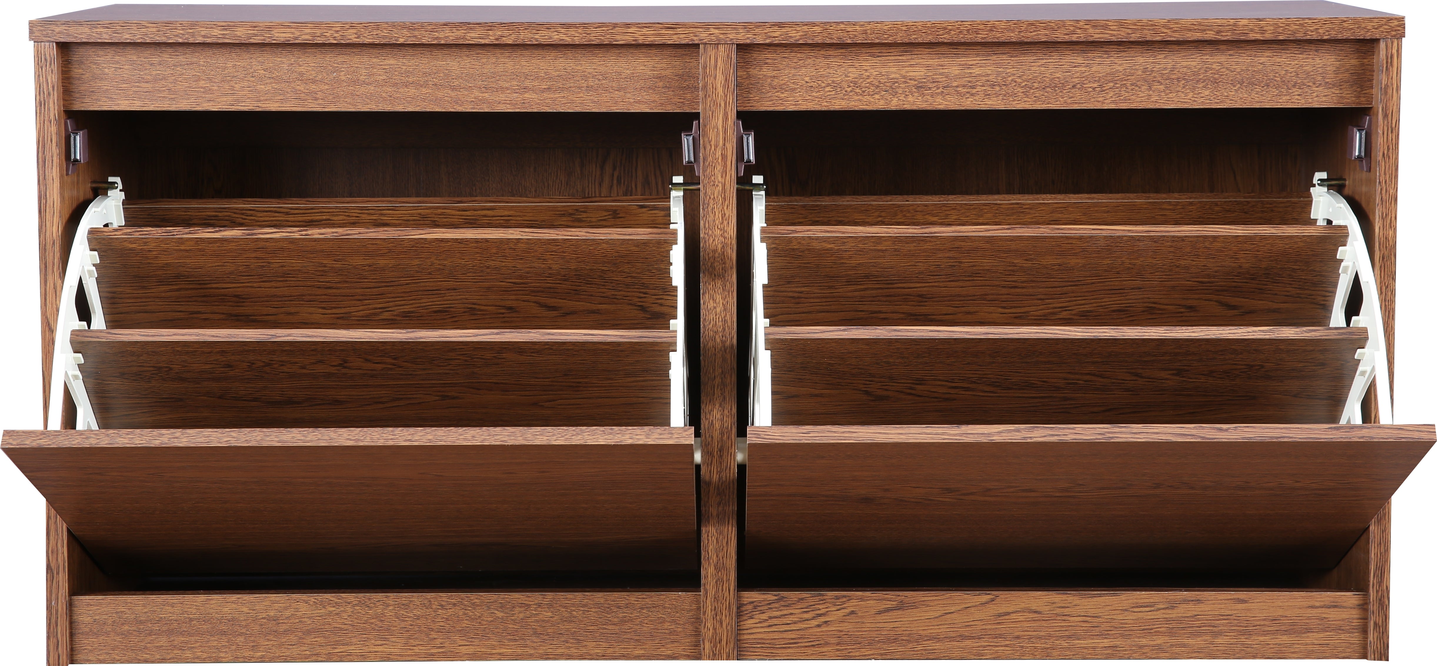 Alder Engineered Wood Shoe Rack in Oak Colour