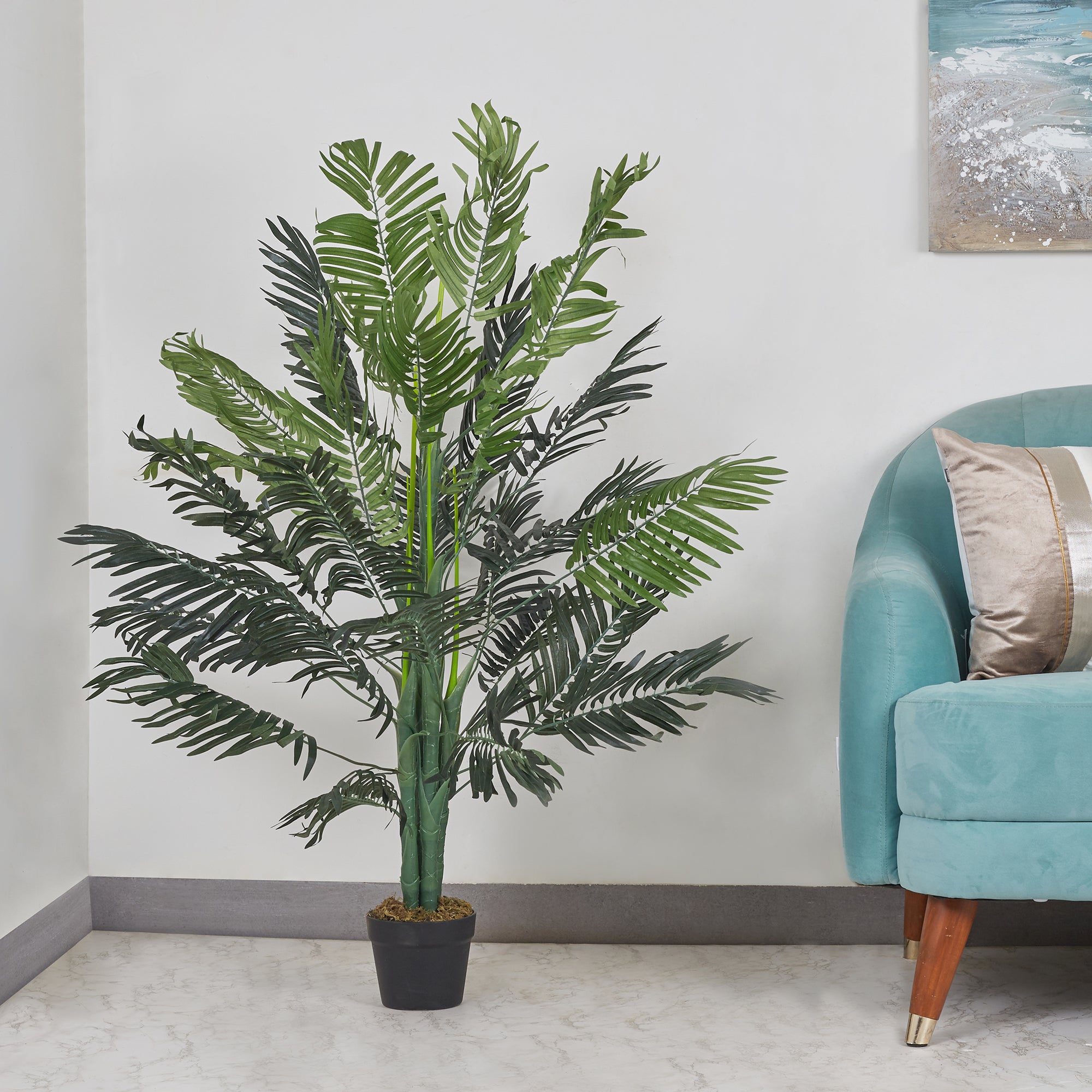 Ilana  Artificial Palm Potted Tree 125Cm in Green Colour