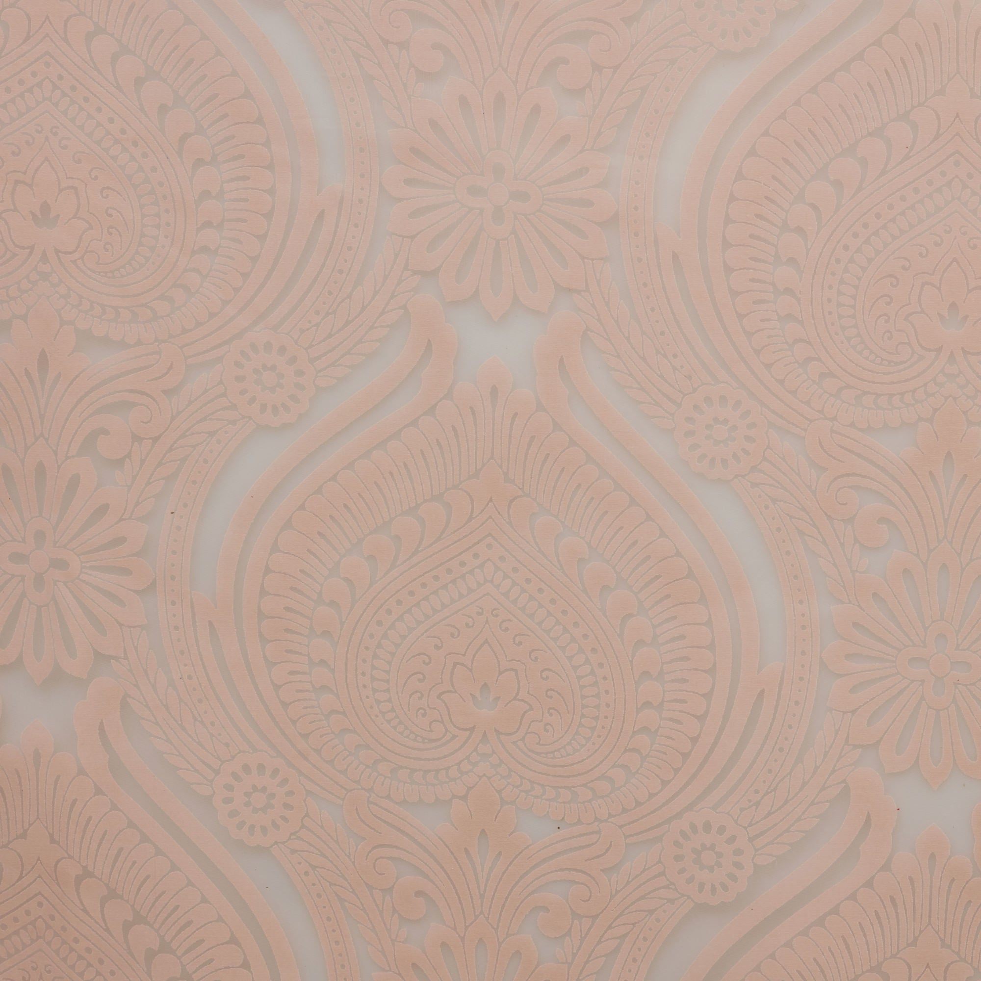 Amour Set of 2 Burnout Door Sheer Curtains 7 Feet in Blush pink Colour