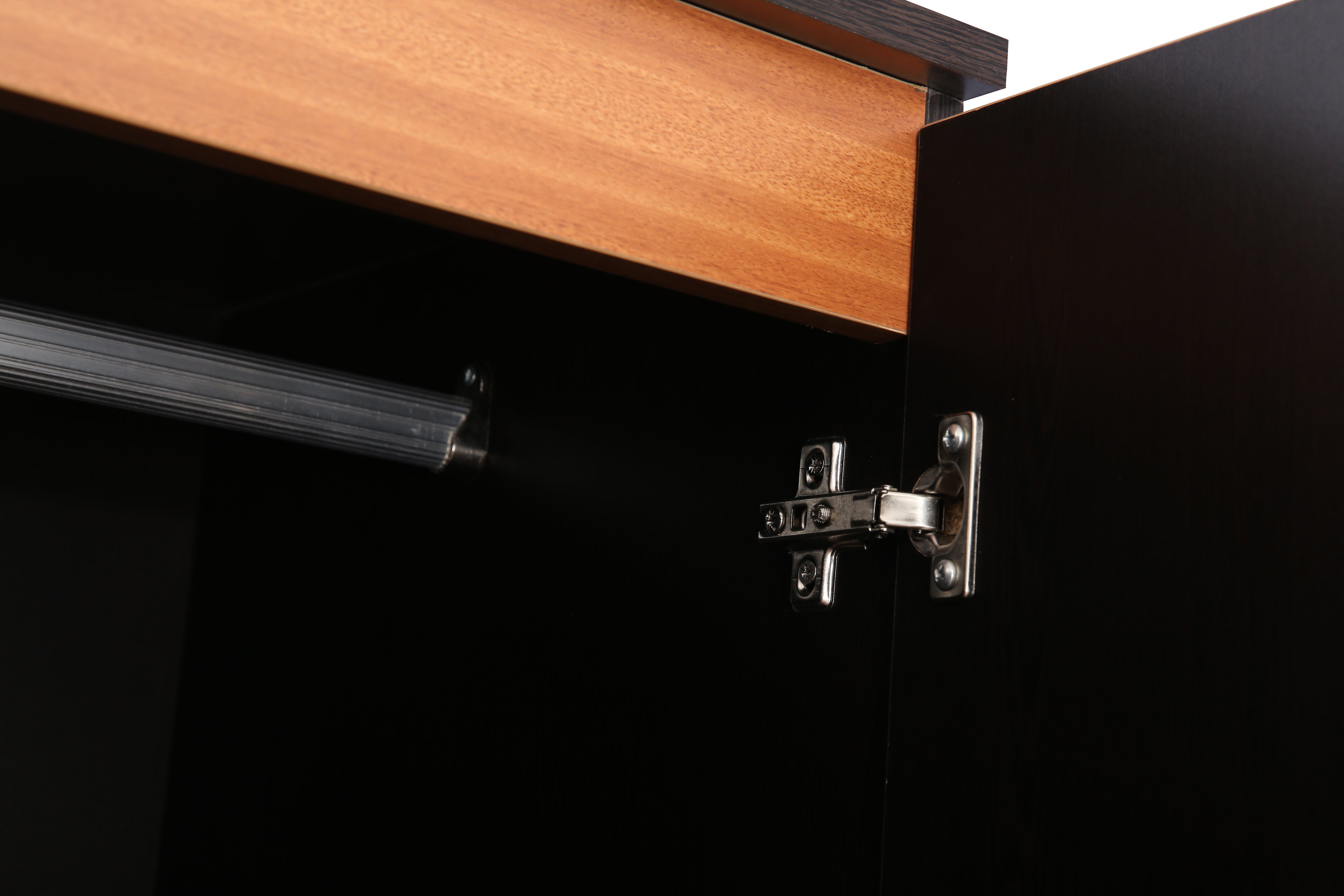 Swirl Two door Wardrobe in Wenge Colour