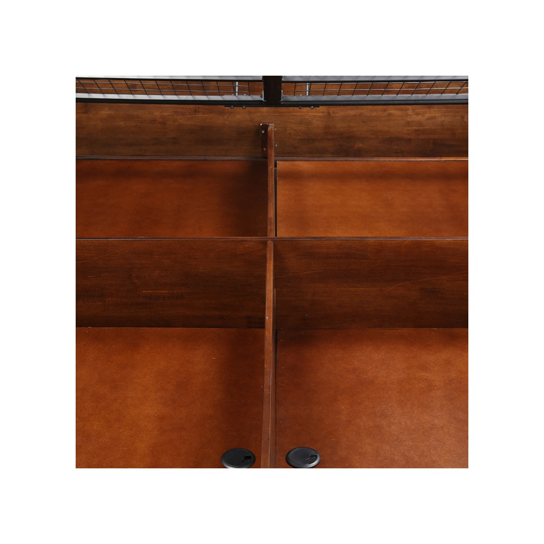 Casablanca Solidwood Queen bed with Hydraulic storage in Walnut Colour