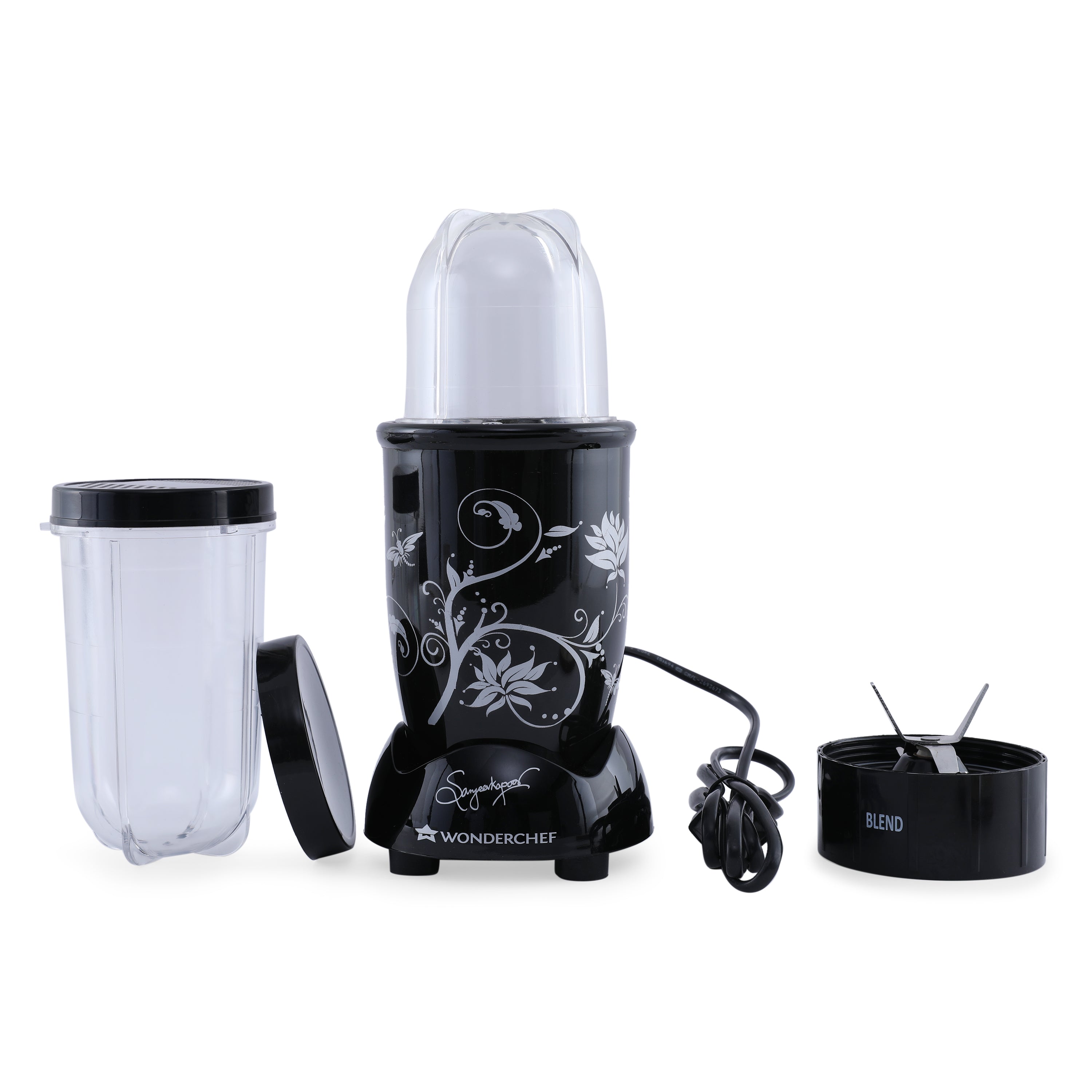 Nutri Blend With Stainless steel 22000 Rpm Mixer Grinder & Blender 400W in Black Colour