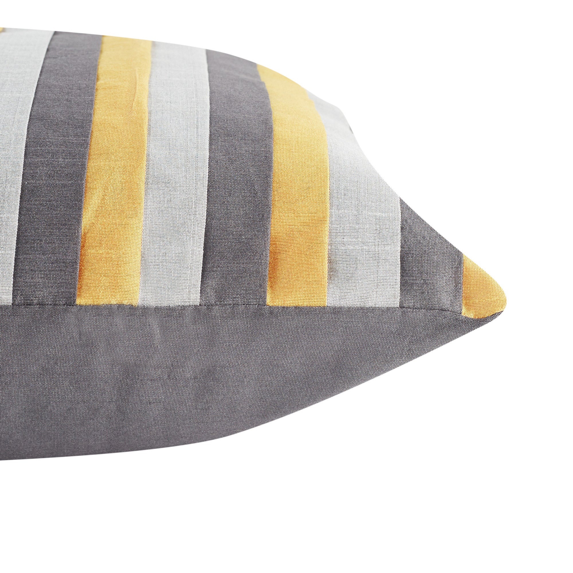 Modern Pleated Set Of 2 Cushion Cover 40x40 Cm in Charcoal Colour