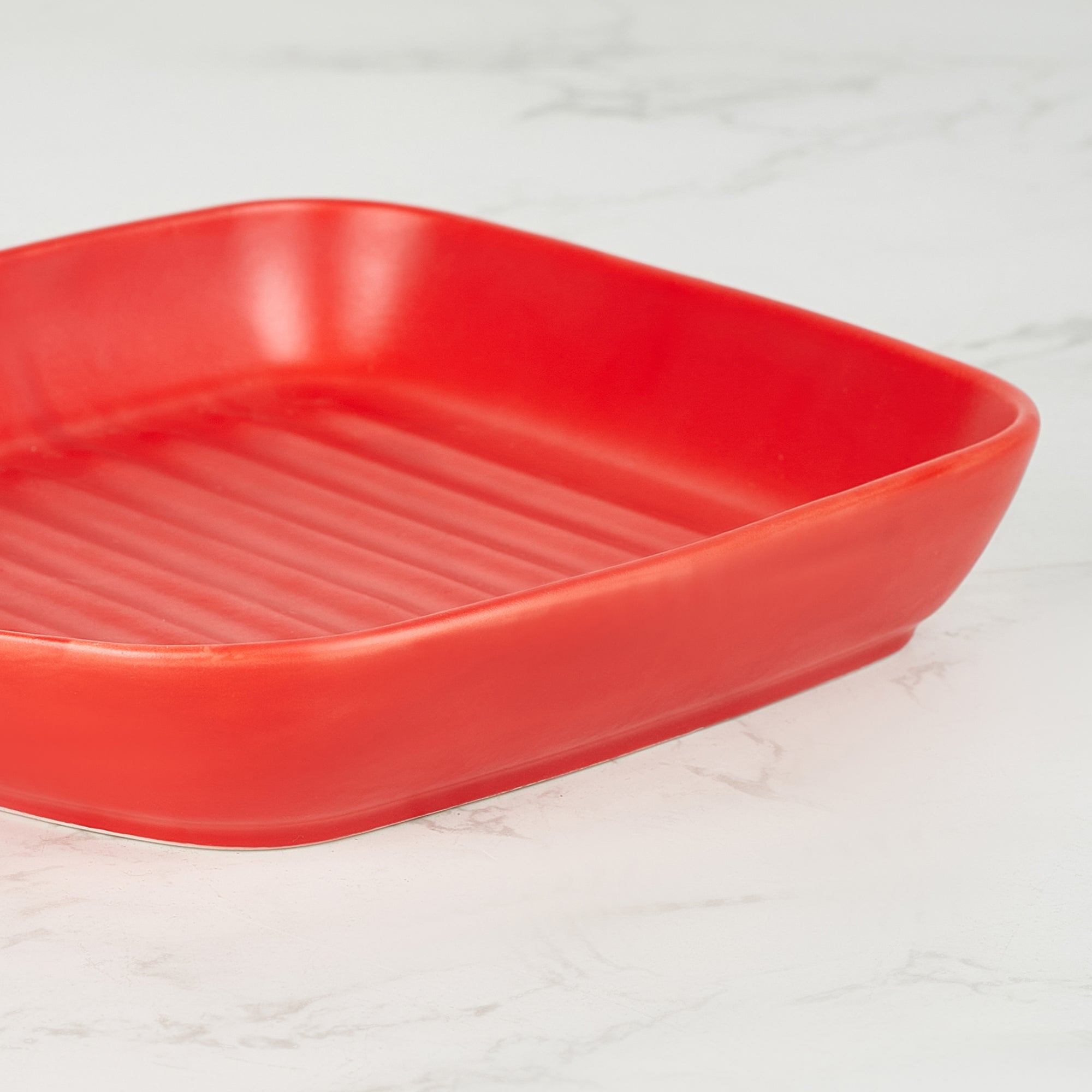Ace Ceramic Square Serving Platter in Assorted Colour