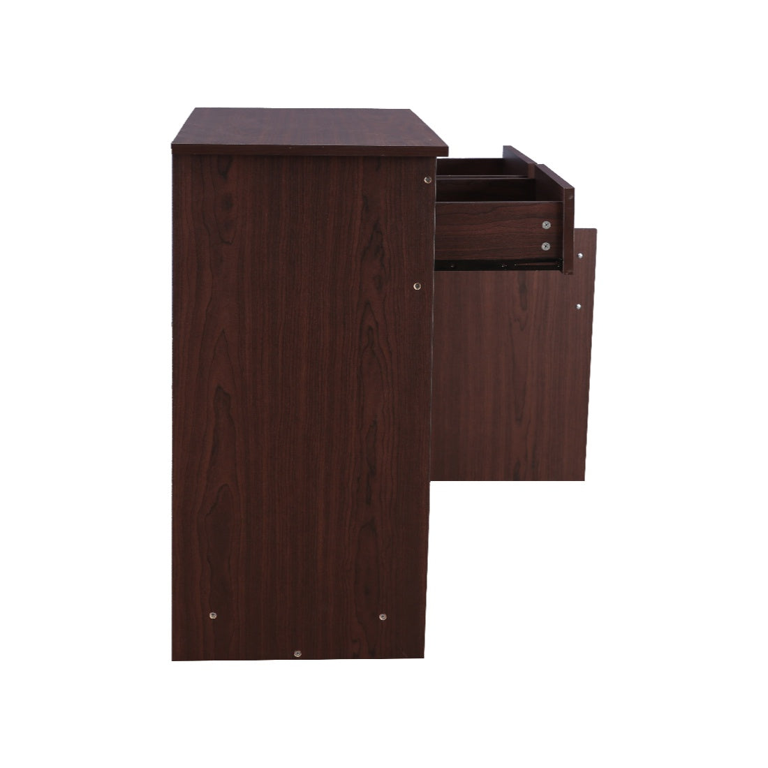 Albert Engineered Wood 2 Door Cabinet in Cherry Brown Colour