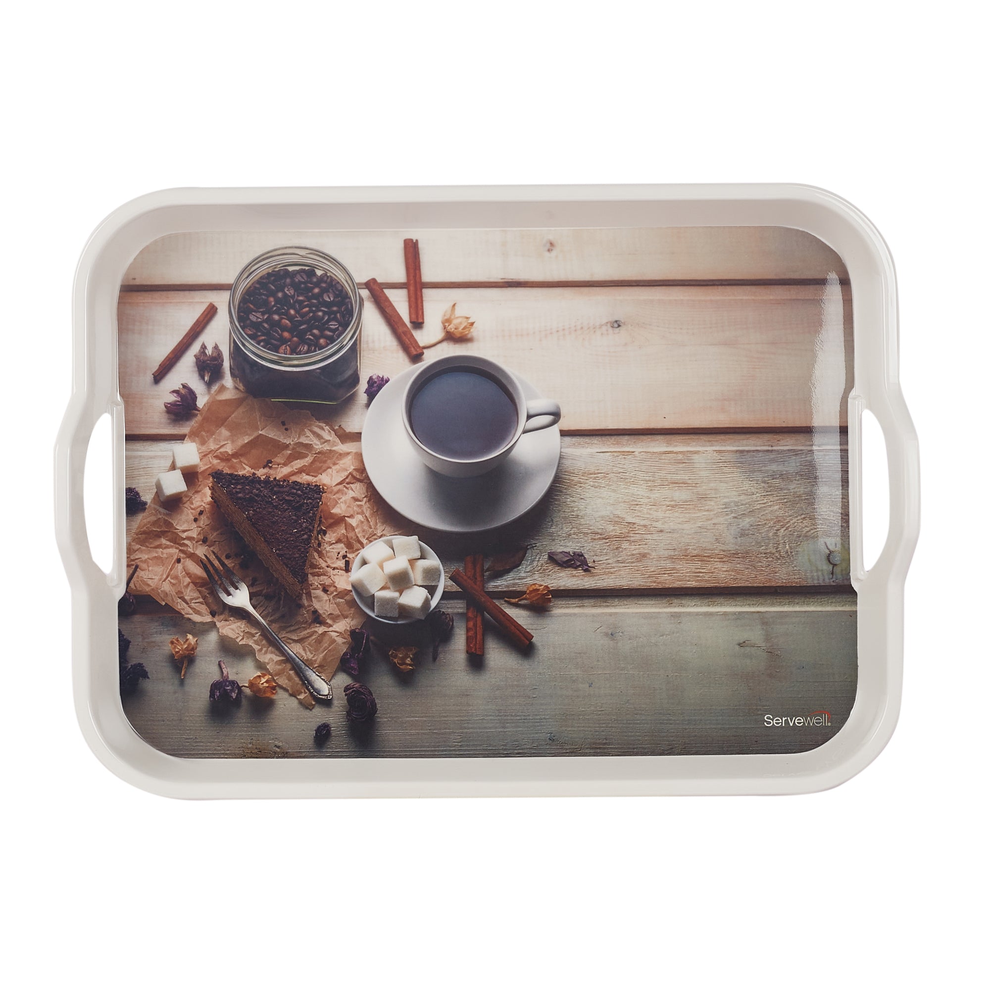 Handy Melamine Tray Set of 3 in Multi Colour