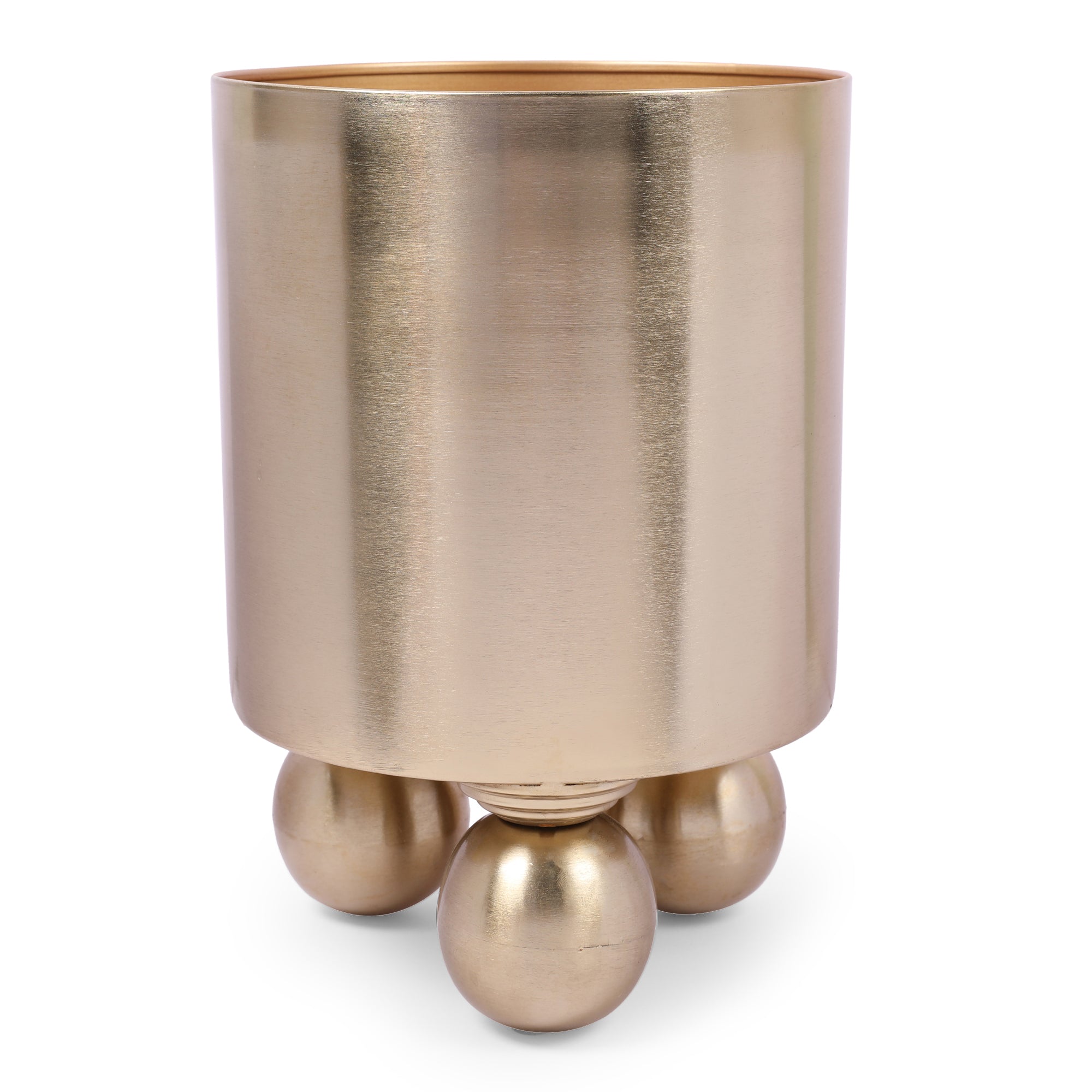 Cosmos Metal Planter 33 cm in Gold Colour
