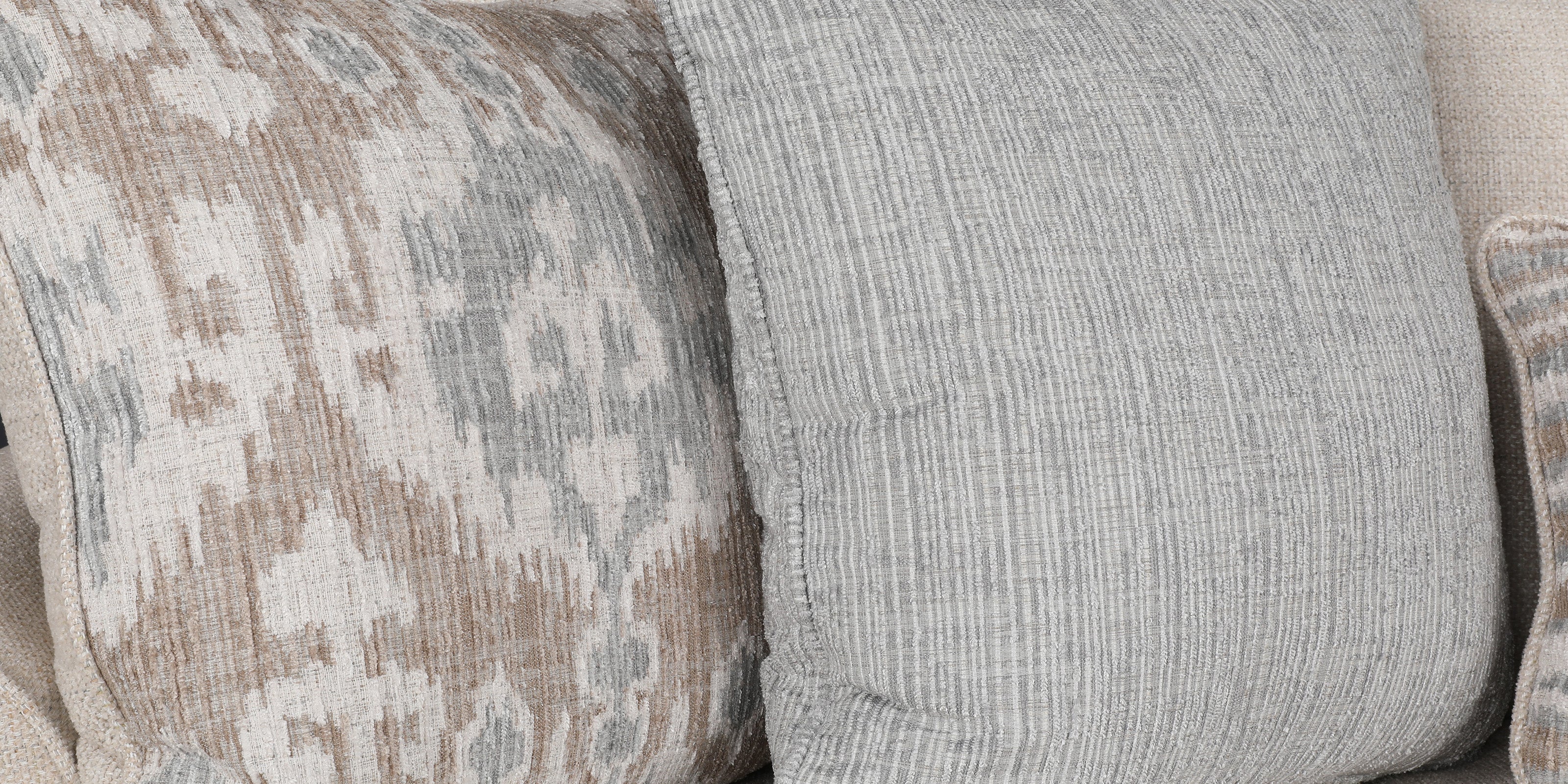 Thames Fabric Three Seater Sofa in Beige Colour