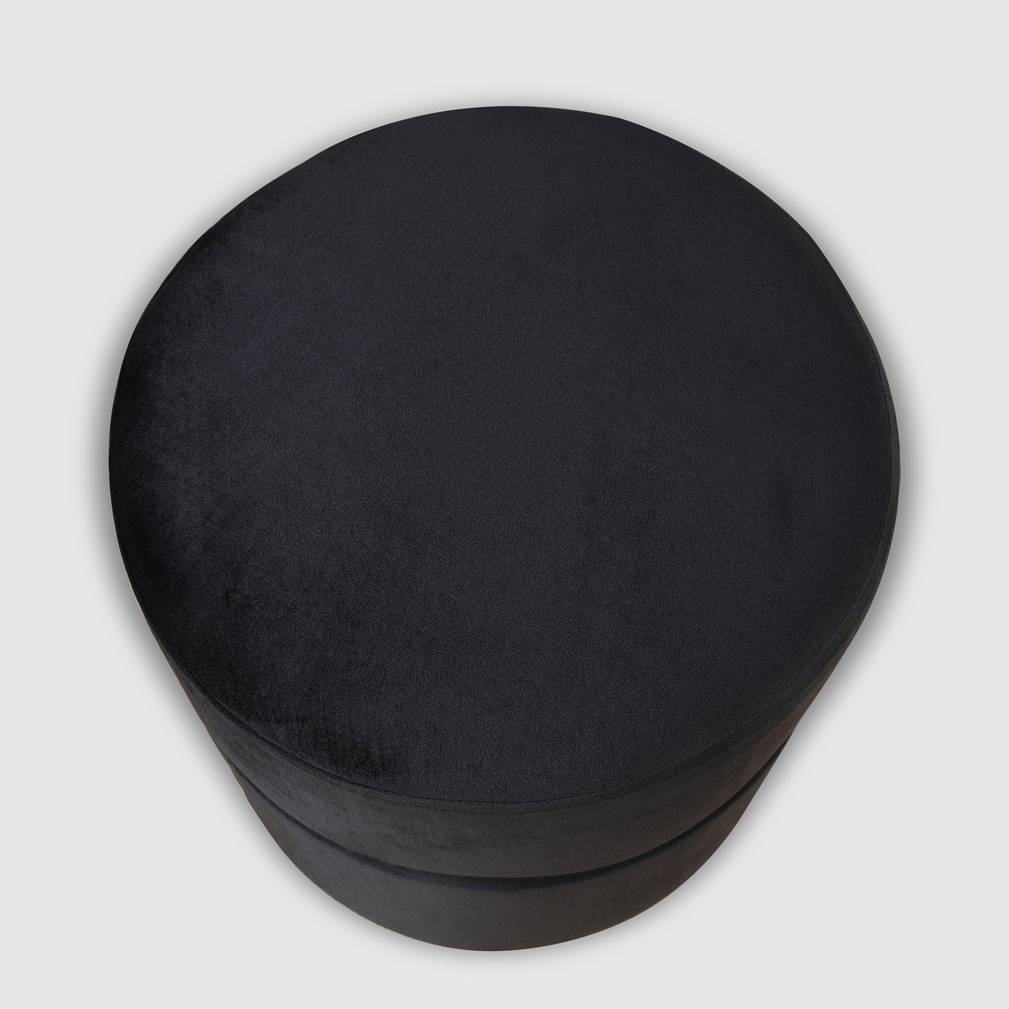 Marcus Fabric Ottomans in Black Colour