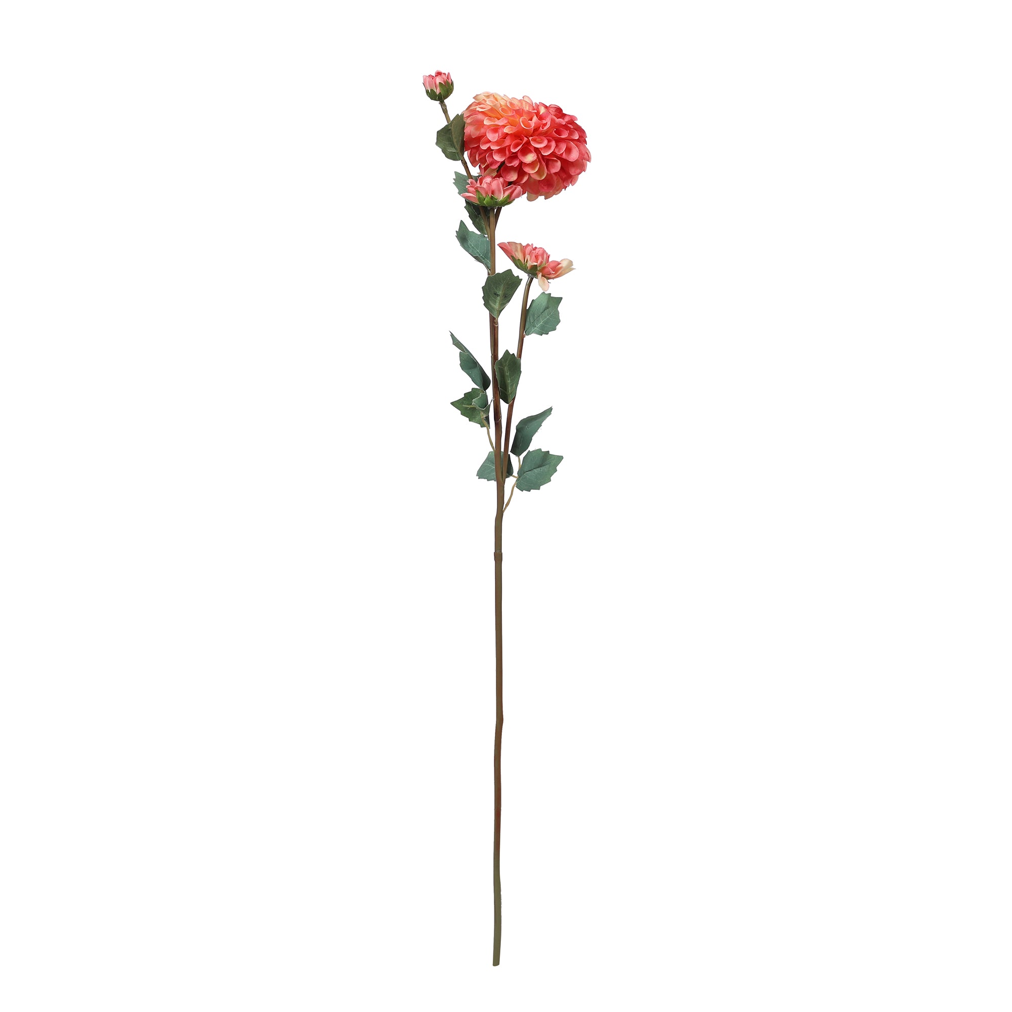 Blume Artificial Flower Dahlia Stem 78cm in Peach Colour By Living Essence
