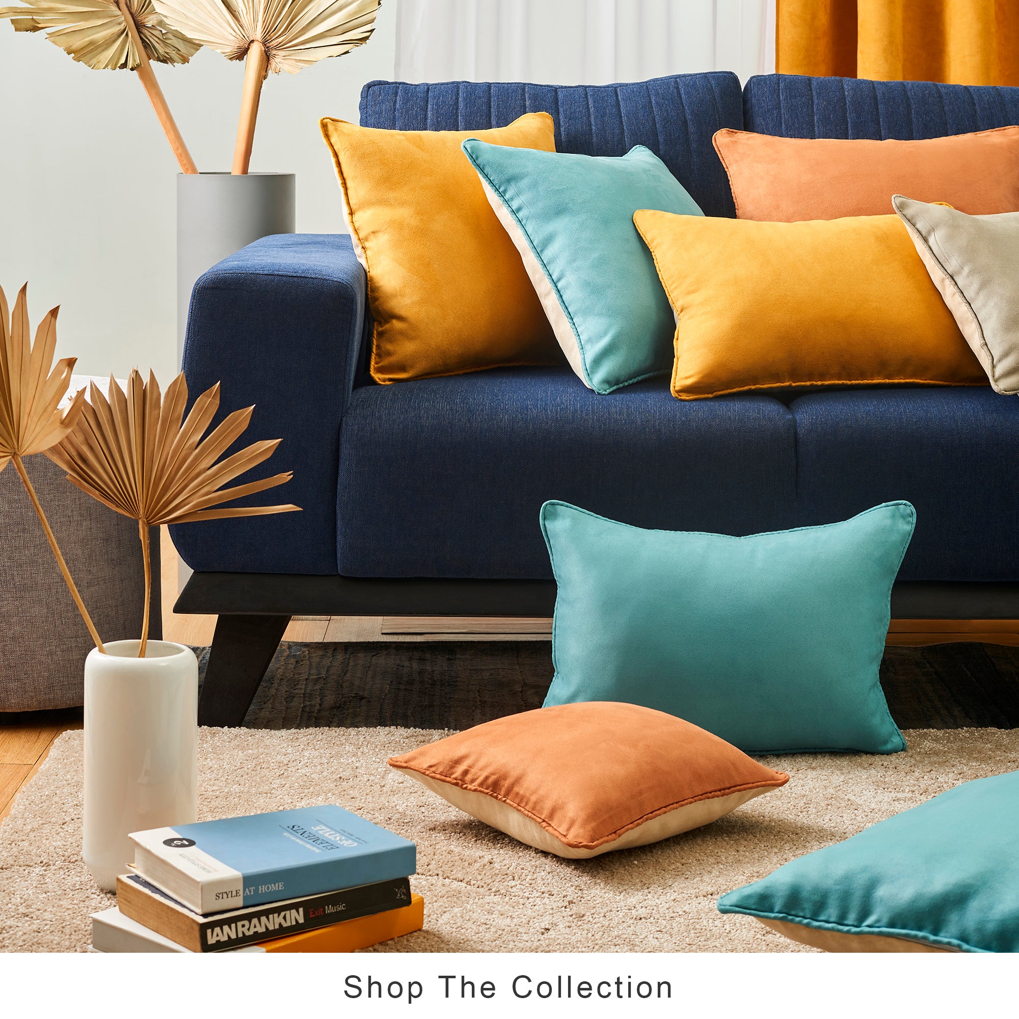 Nora Shades  Reversible Solid Cushion Cover 60X60 Cm in Tan Colour