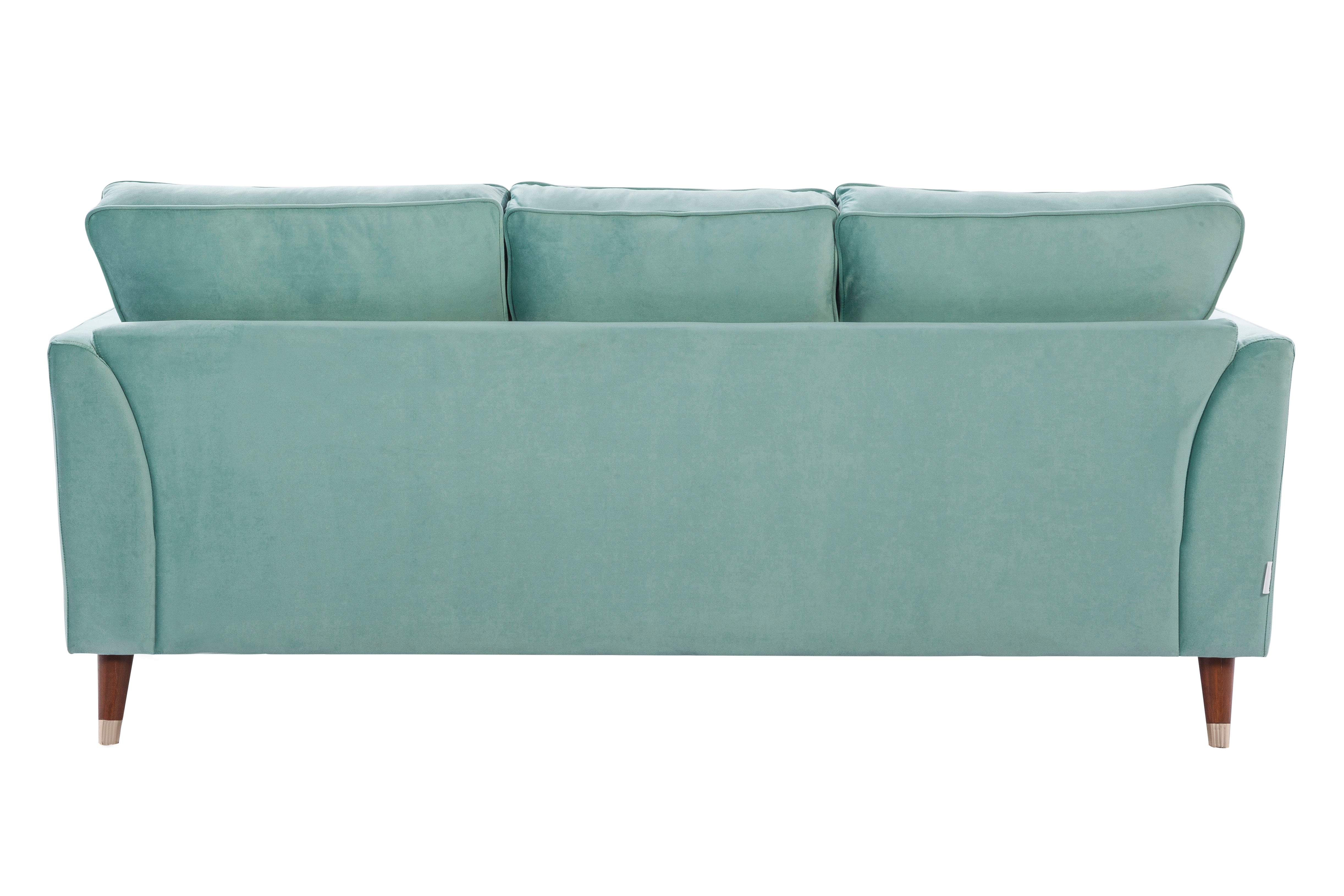 Magnific Velvet Three Seater Sofa in Teal Colour
