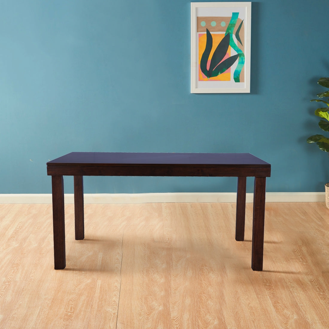 Hopton Solidwood 6 Seater Dining Table in Walnut Colour
