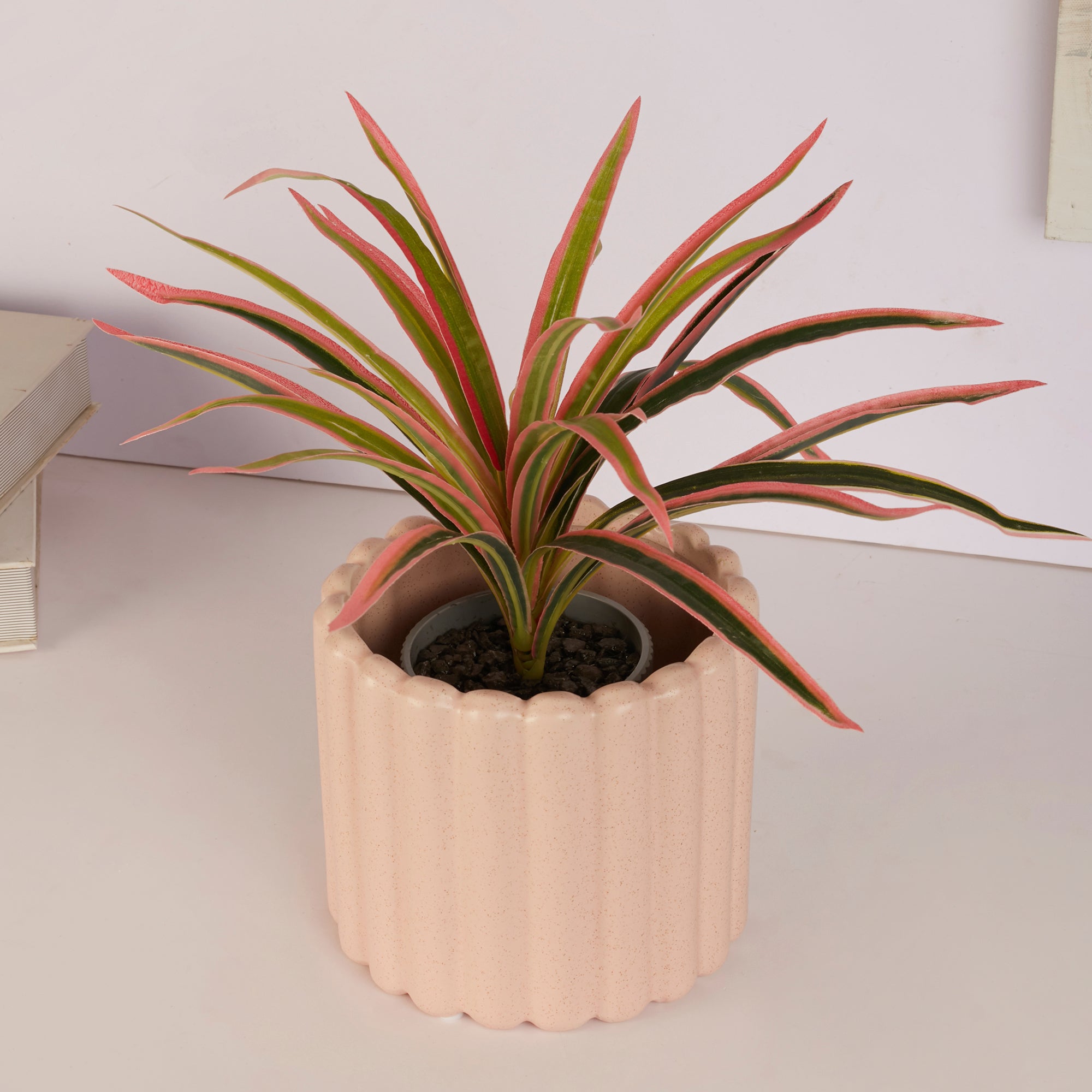 Silk Route Ceramic Planter 14Cm in Pink Colour