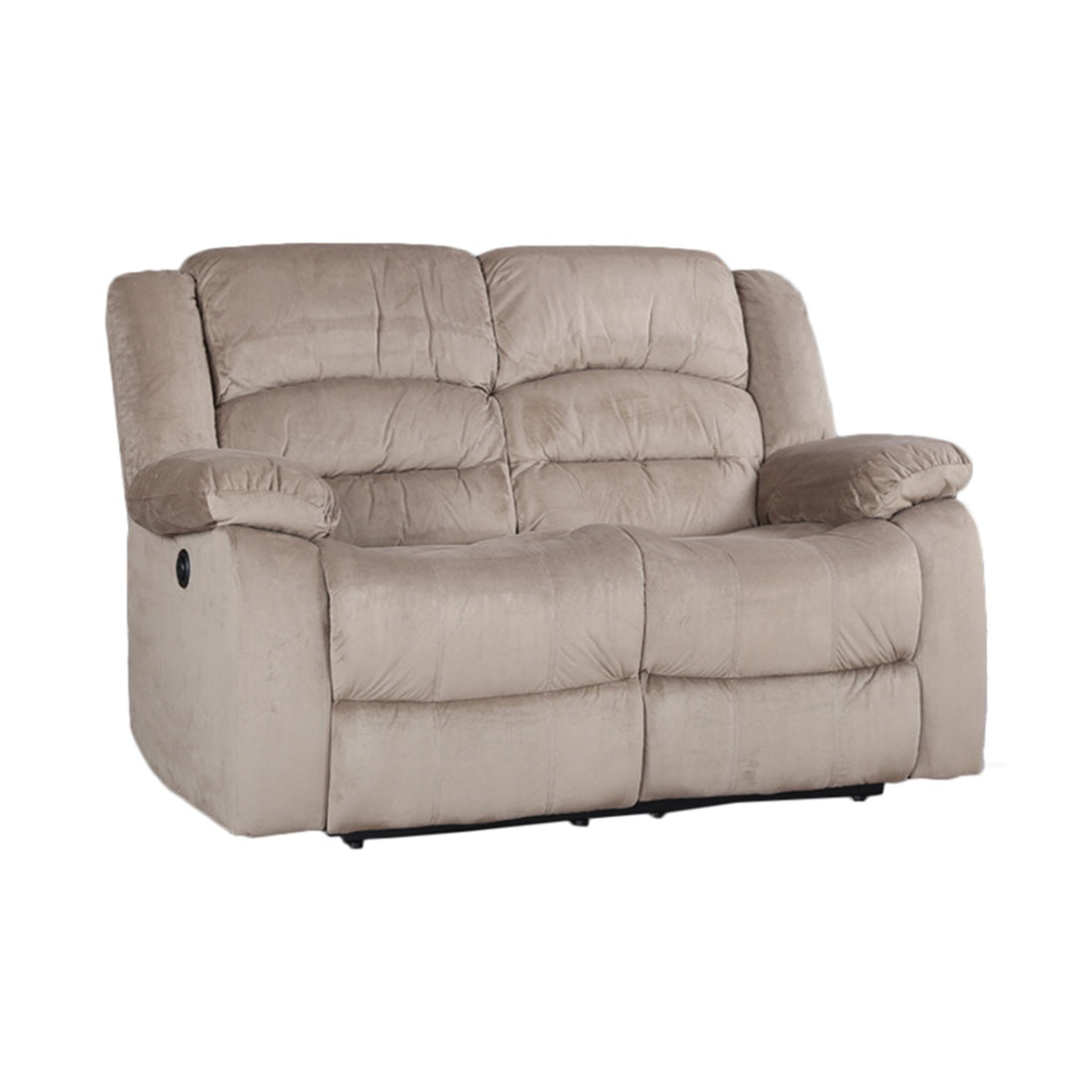 Bradford Fabric Two Seater Recliner in Beige Colour