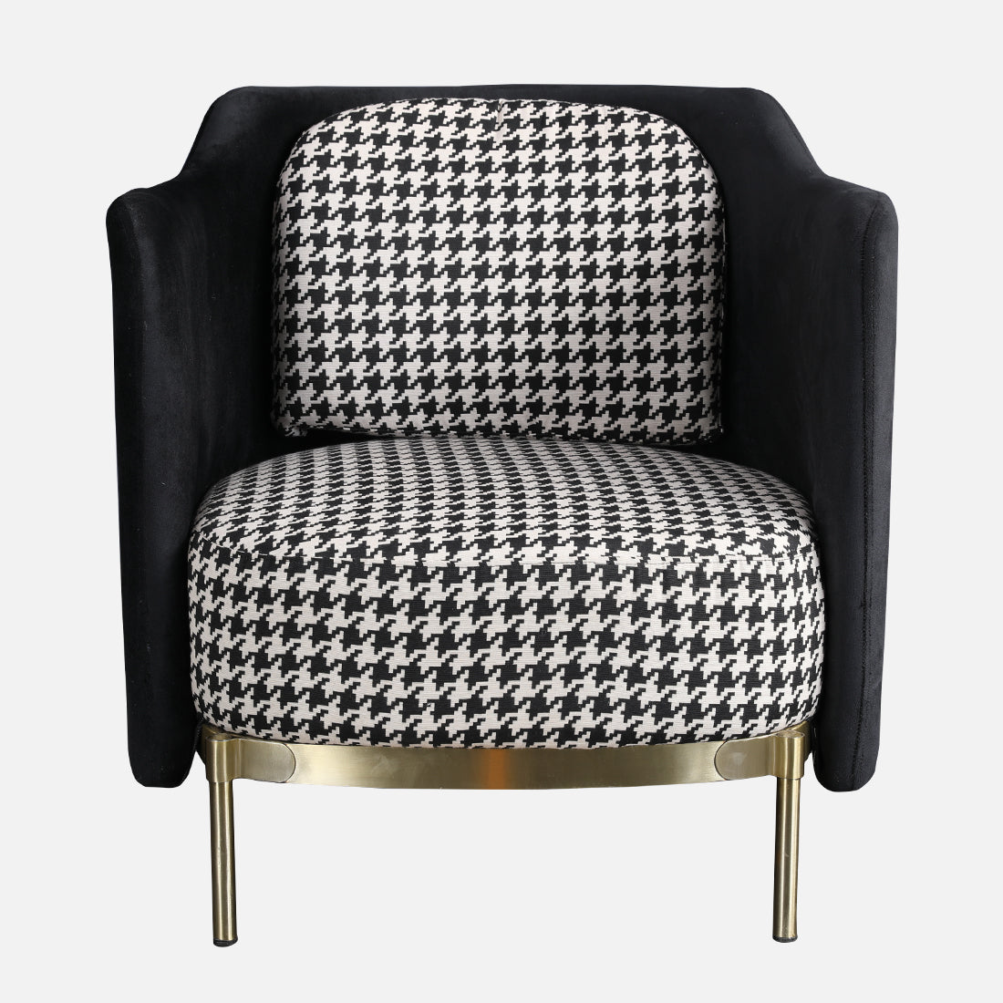 Gala Fabric Accent Chair in Grey Colour