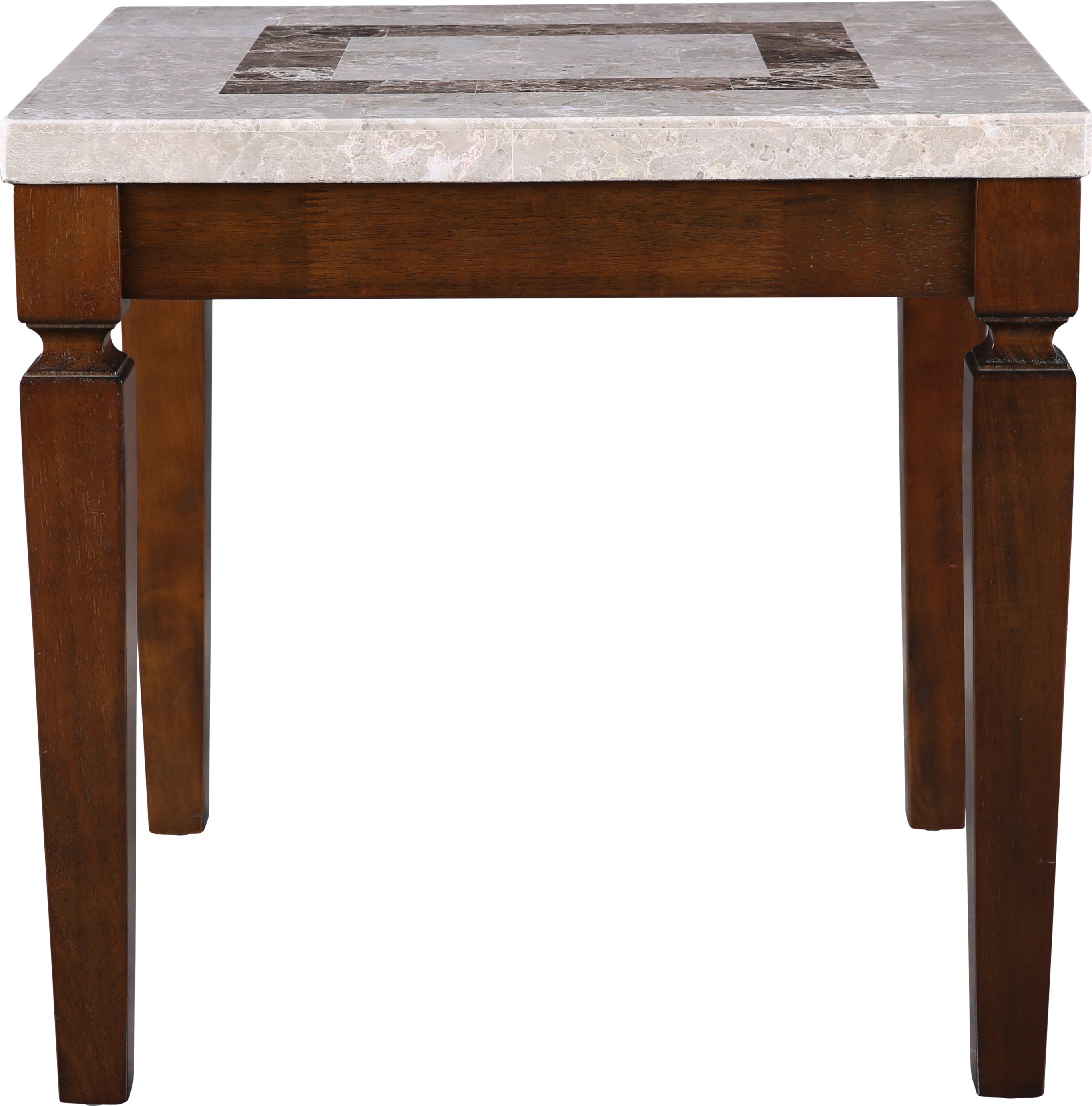 Bliss Marble Top Side Table in Beige Colour
