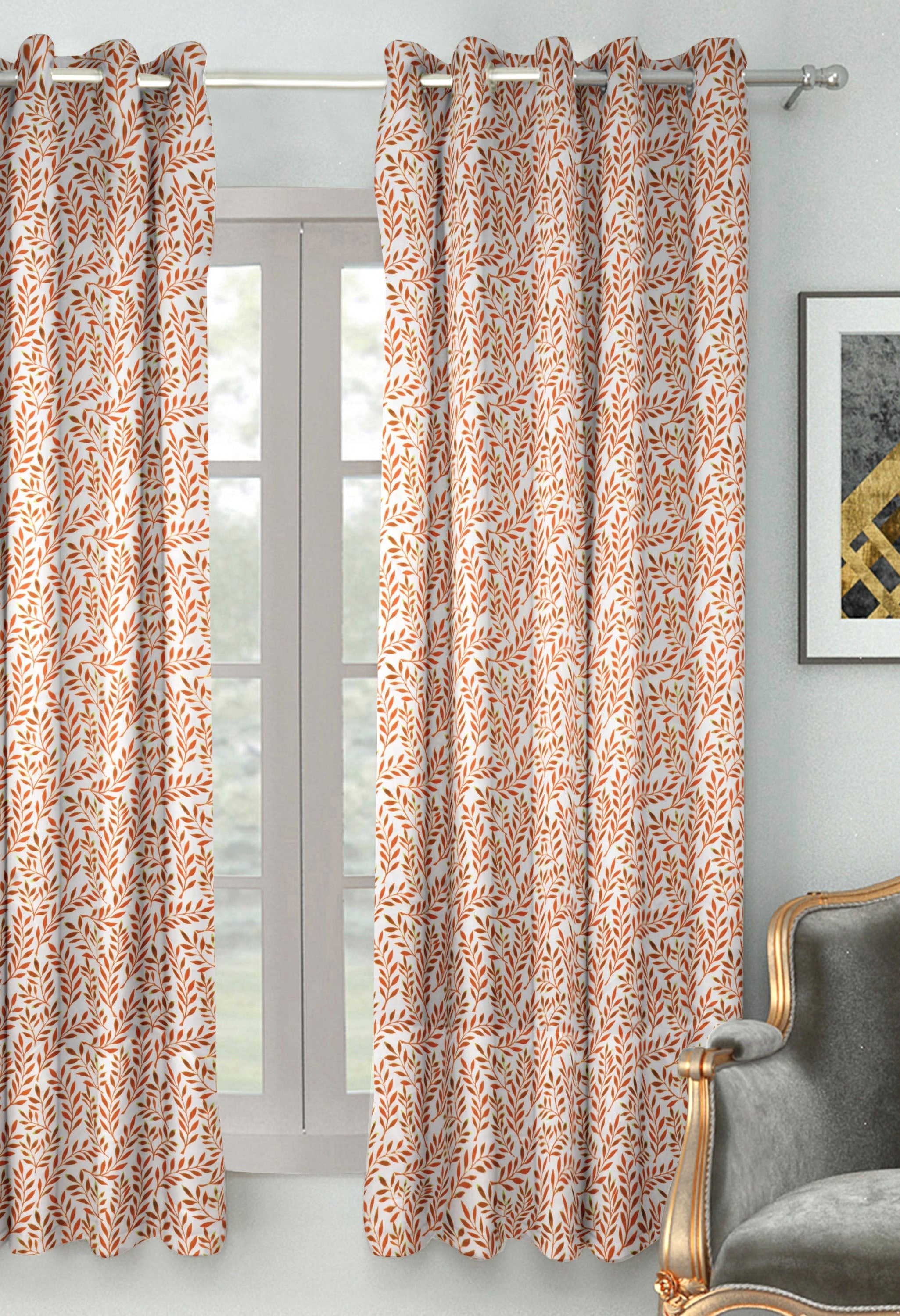 Splendor Blackout Window Curtain 107X152 CM in Pink Colour by Houzzcode
