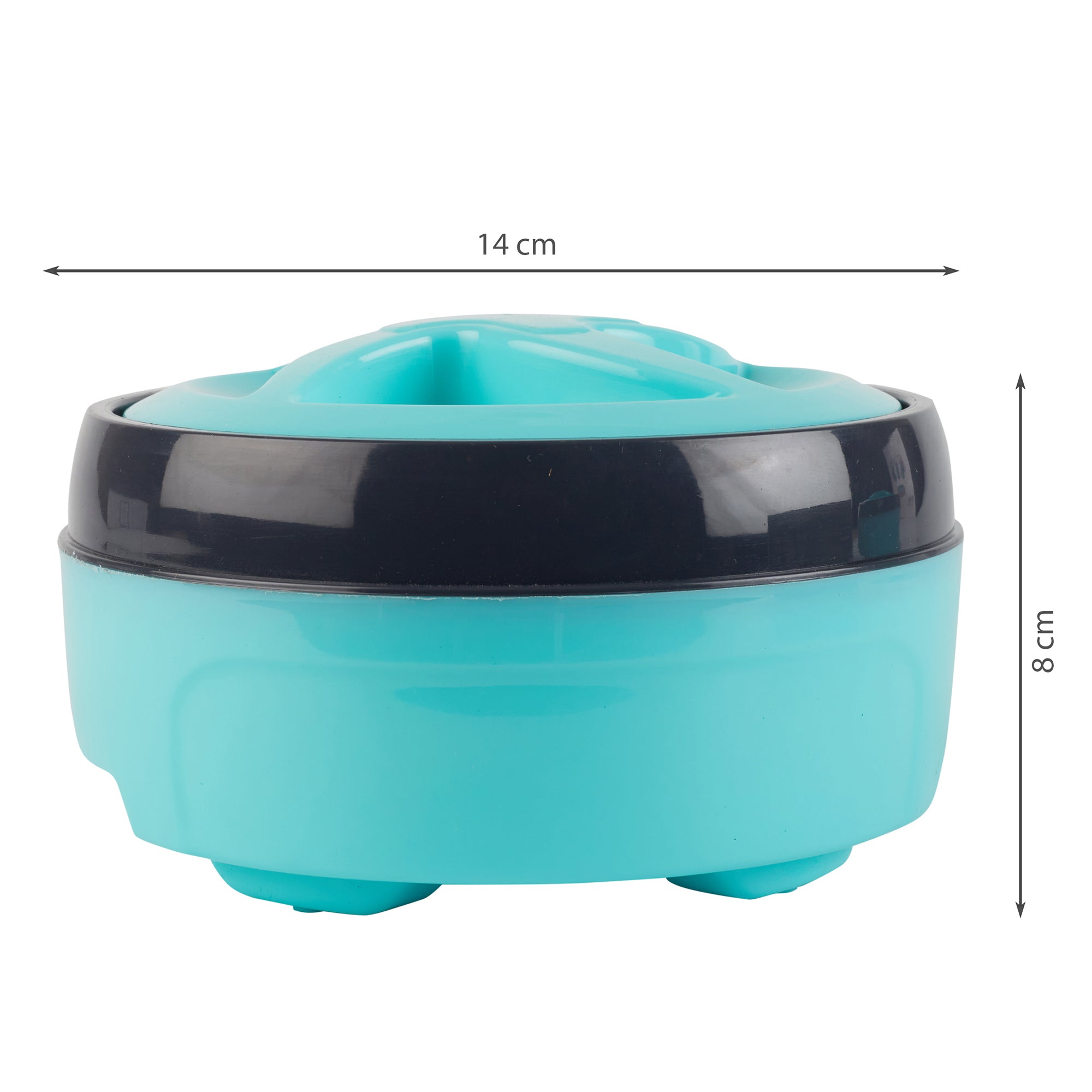 Fiesta Plastic and Stainless Steel Trio Double-Wall Insulated Casserole Set Of 3 in Teal Colour