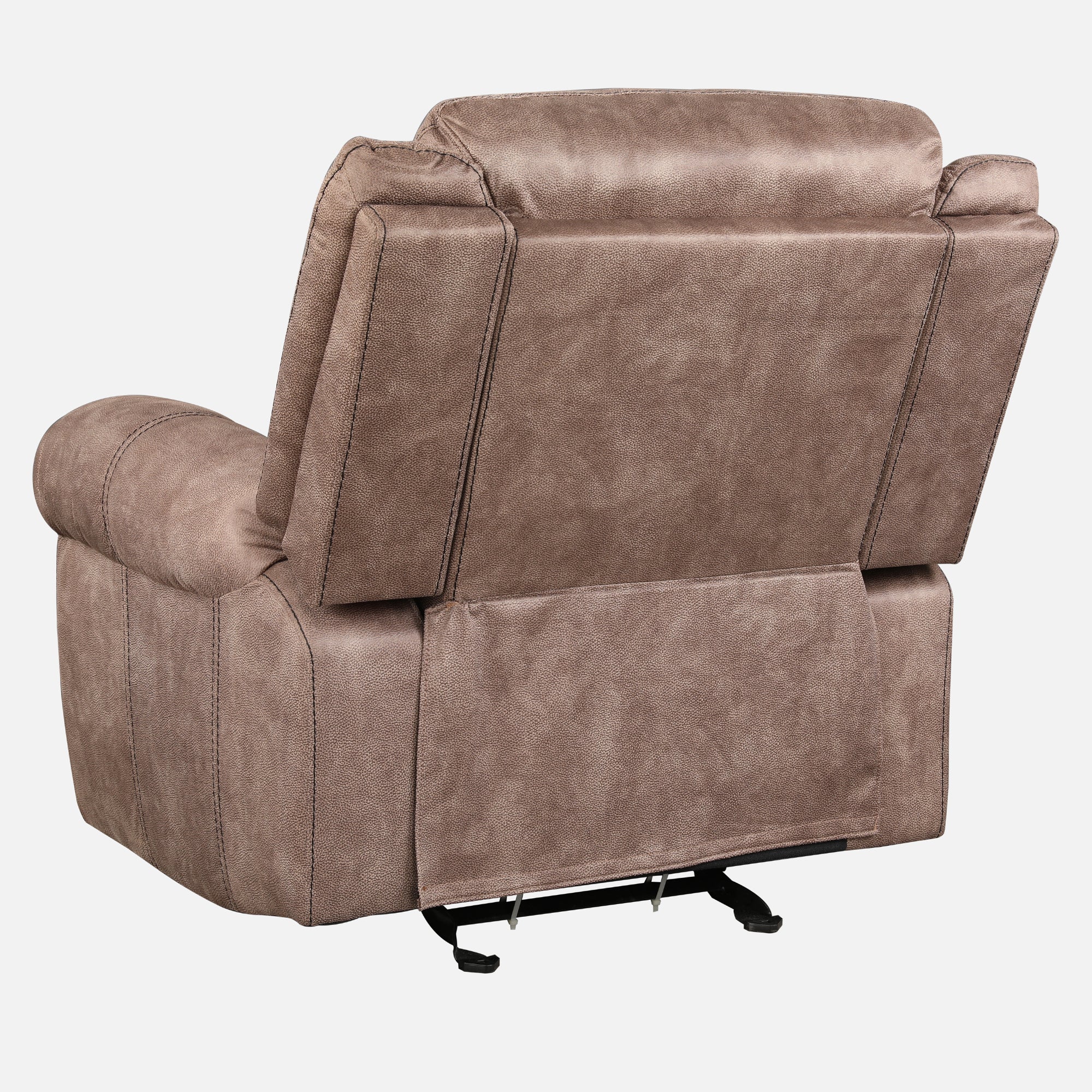 Enfield Fabric 1 Seater Rocker Recliner in Brown Colour