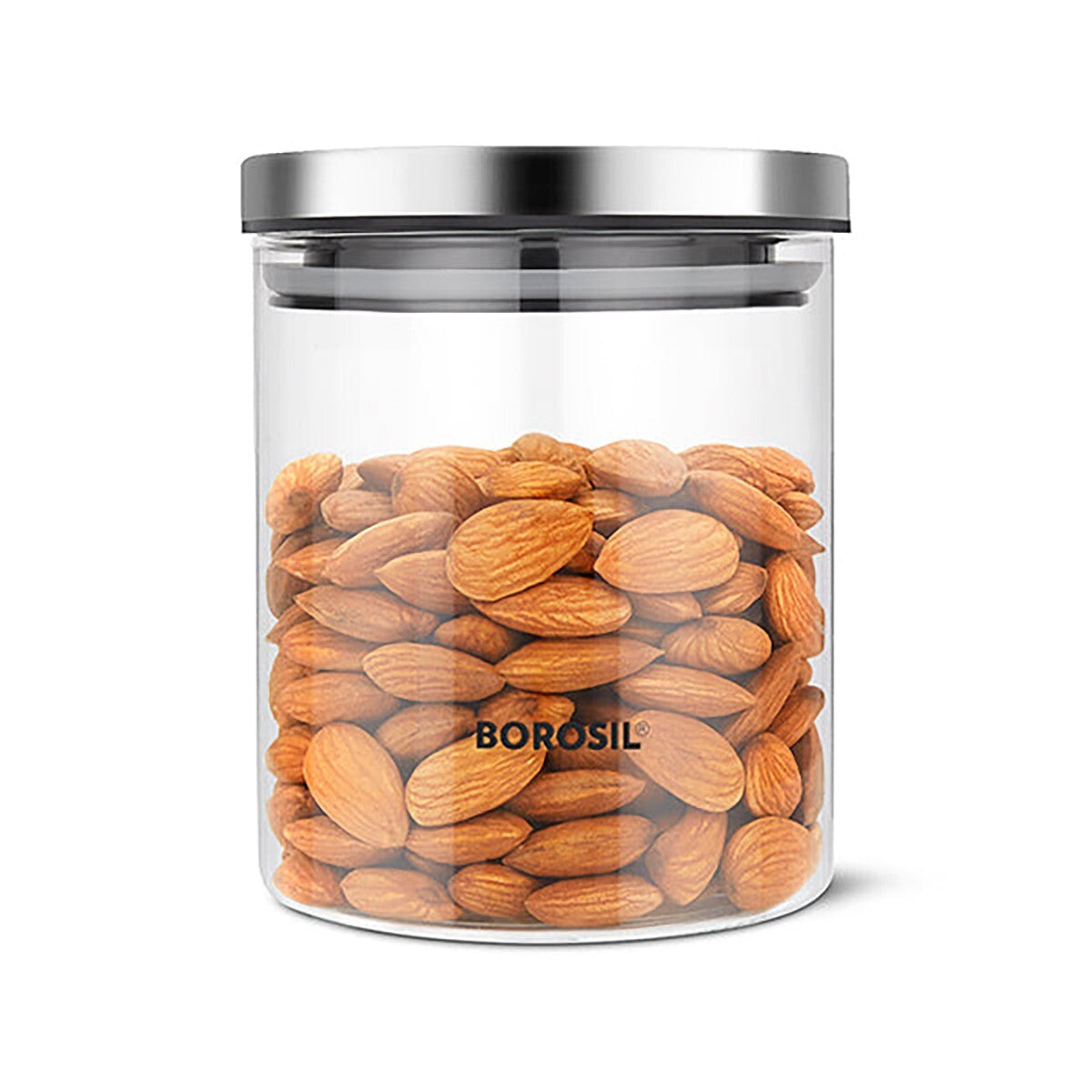 Borosil Classic Glass Jar 600Ml
