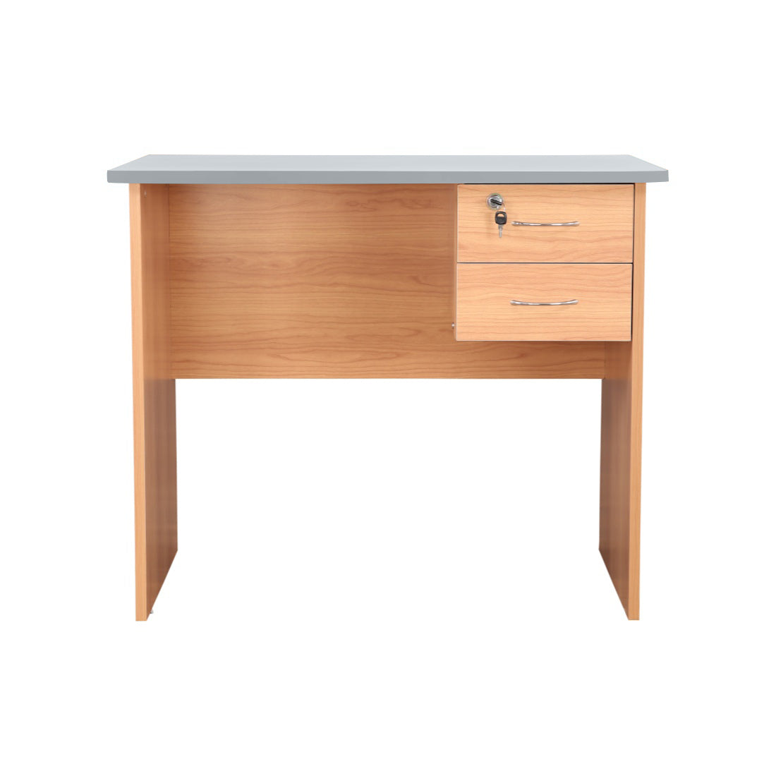 Simply Study Table in Honey + White Colour