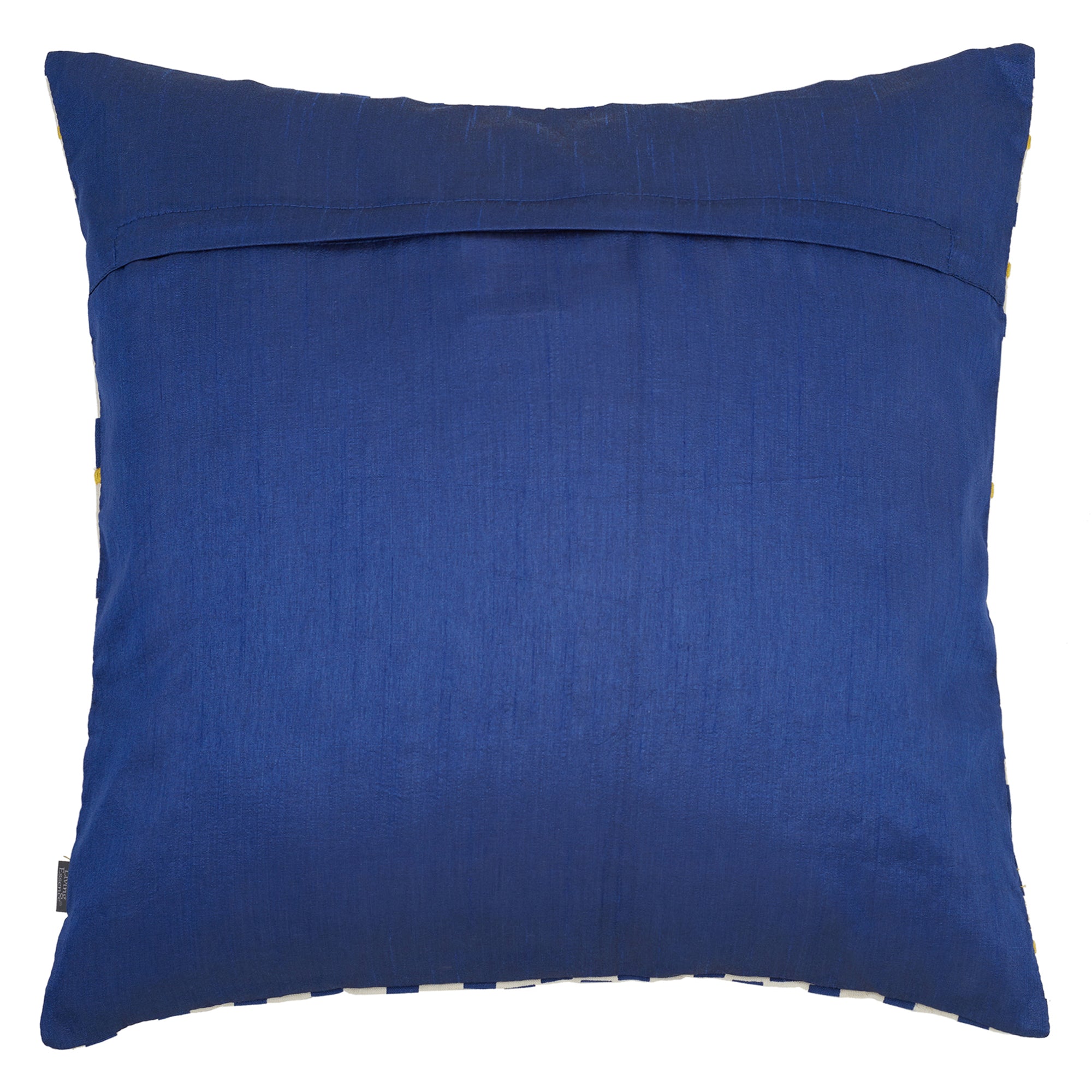Milan Cotton Printed Cushion Cover 40x40 Cm in Blue Colour