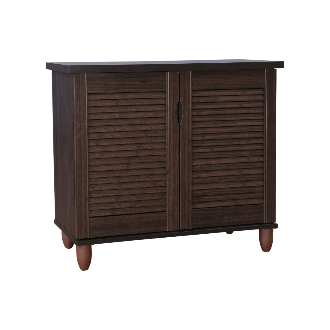 Riveria Engineered Wood Shoe Rack in Wenge Colour
