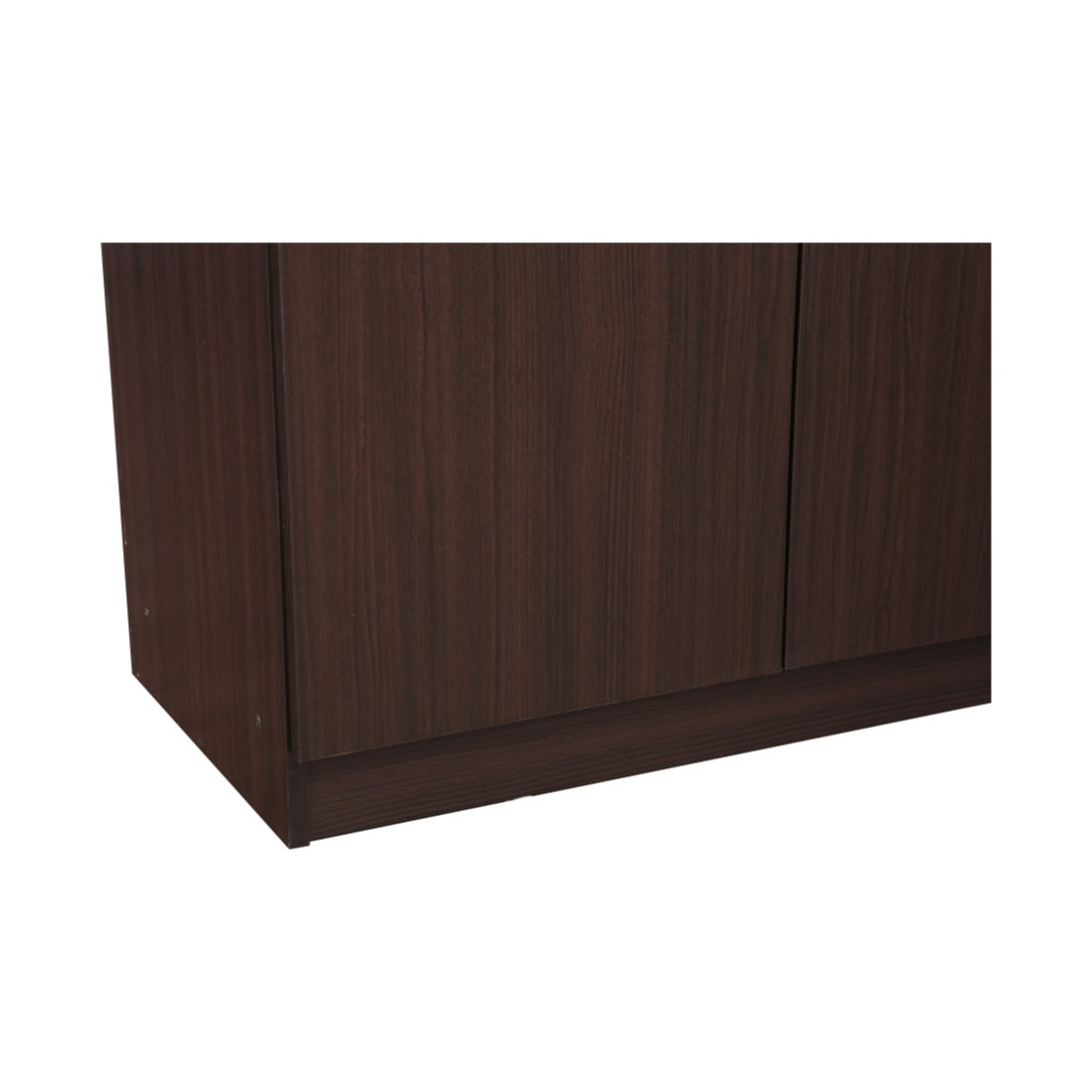 Willy Engineered Wood 3 door wardrobe in Walnut Colour