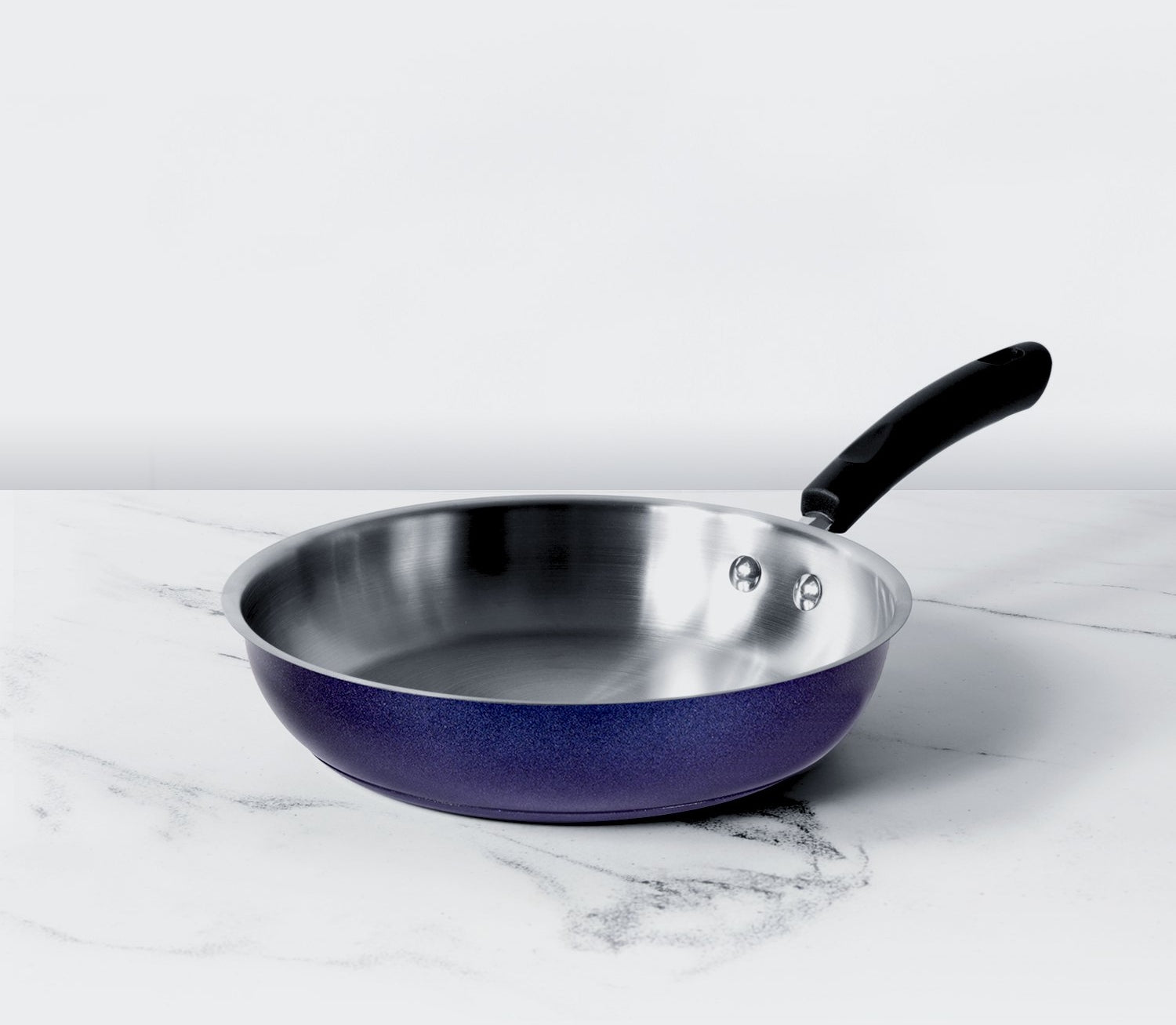 Centennial Stainless steel Induction Suitable Frypan 20Cm 1.4 ltr in Blue Colour