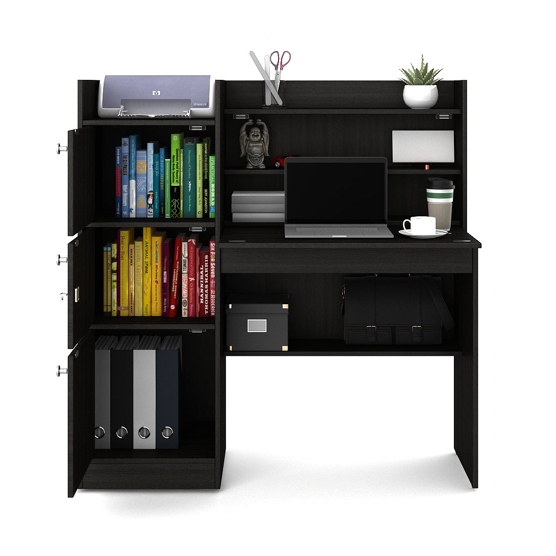 Venus Engineered Wood Study Table in Wenge Colour