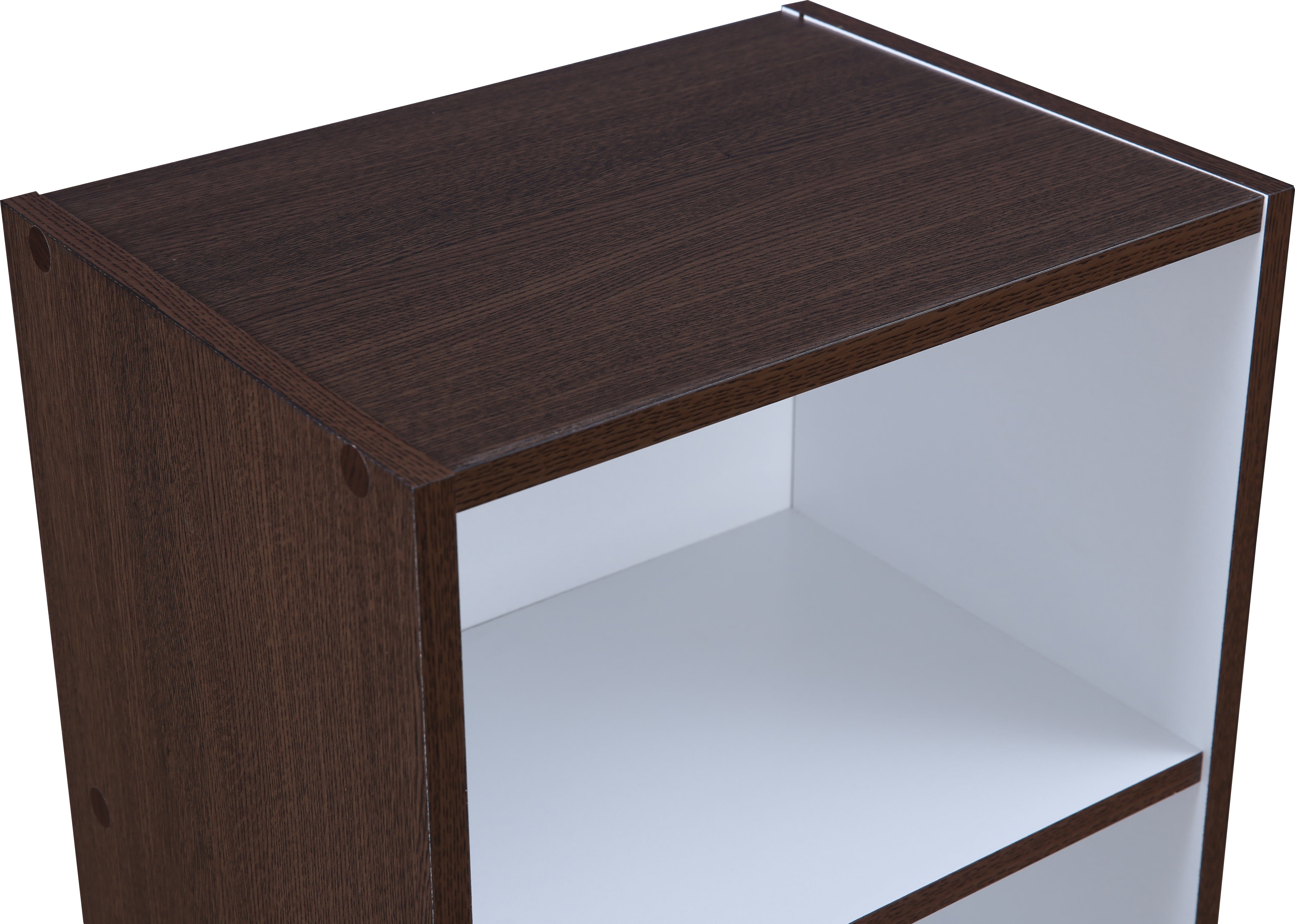 Mezzola Engineered Wood 4 Tier Bookshelf in Wenge Colour