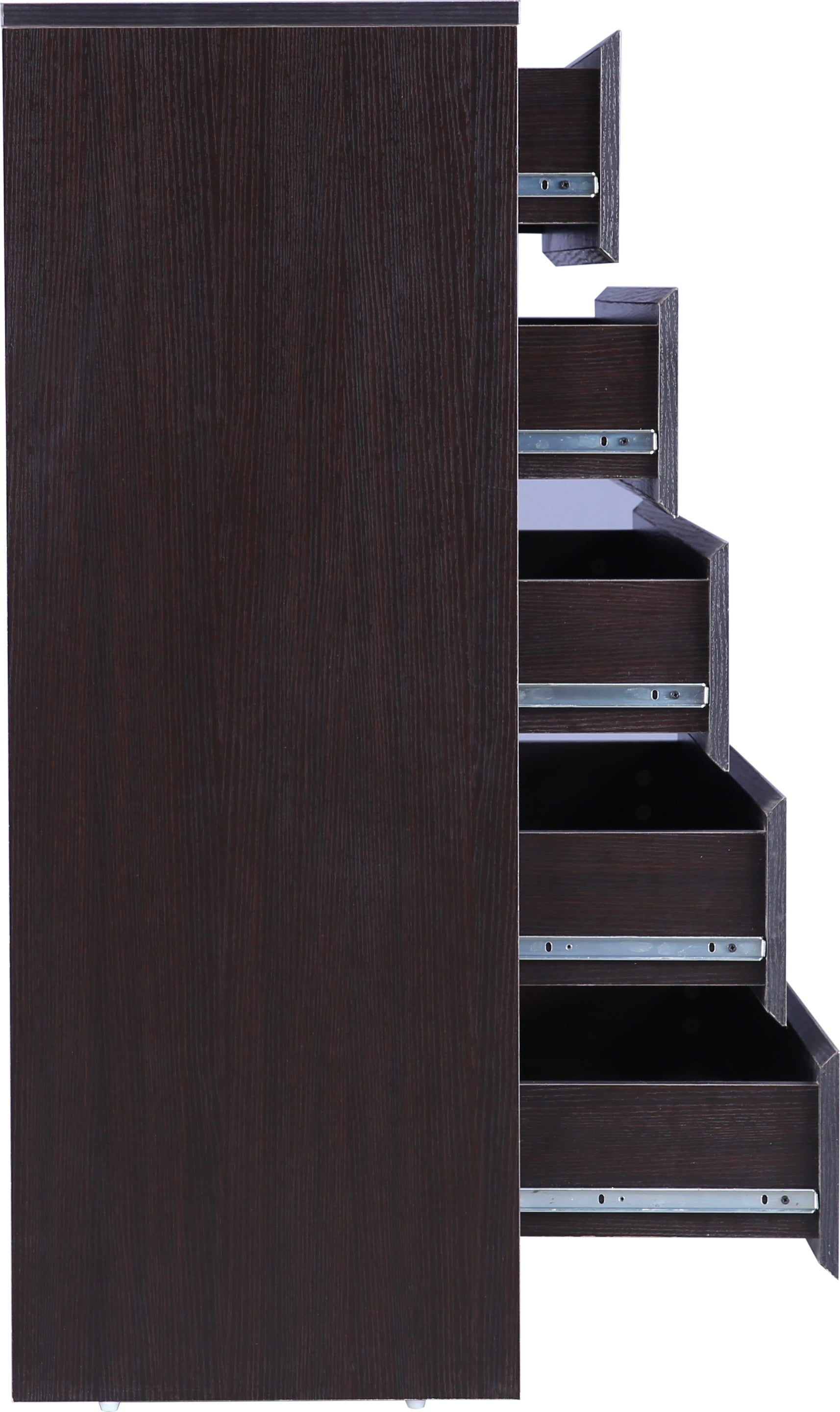Basic Chest of 5 Drawer in Wenge Colour