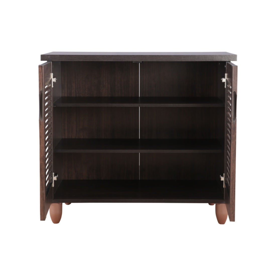 Riveria Engineered Wood Shoe Rack in Wenge Colour