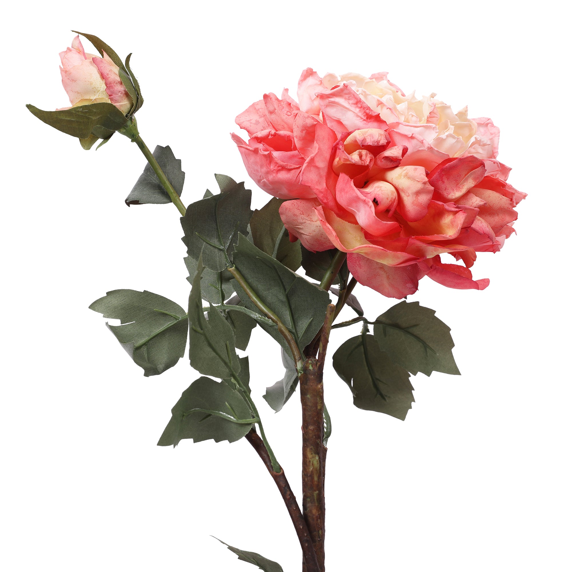Blume Artificial Flower Rose Stem 58cm in Pink Colour By Living Essence