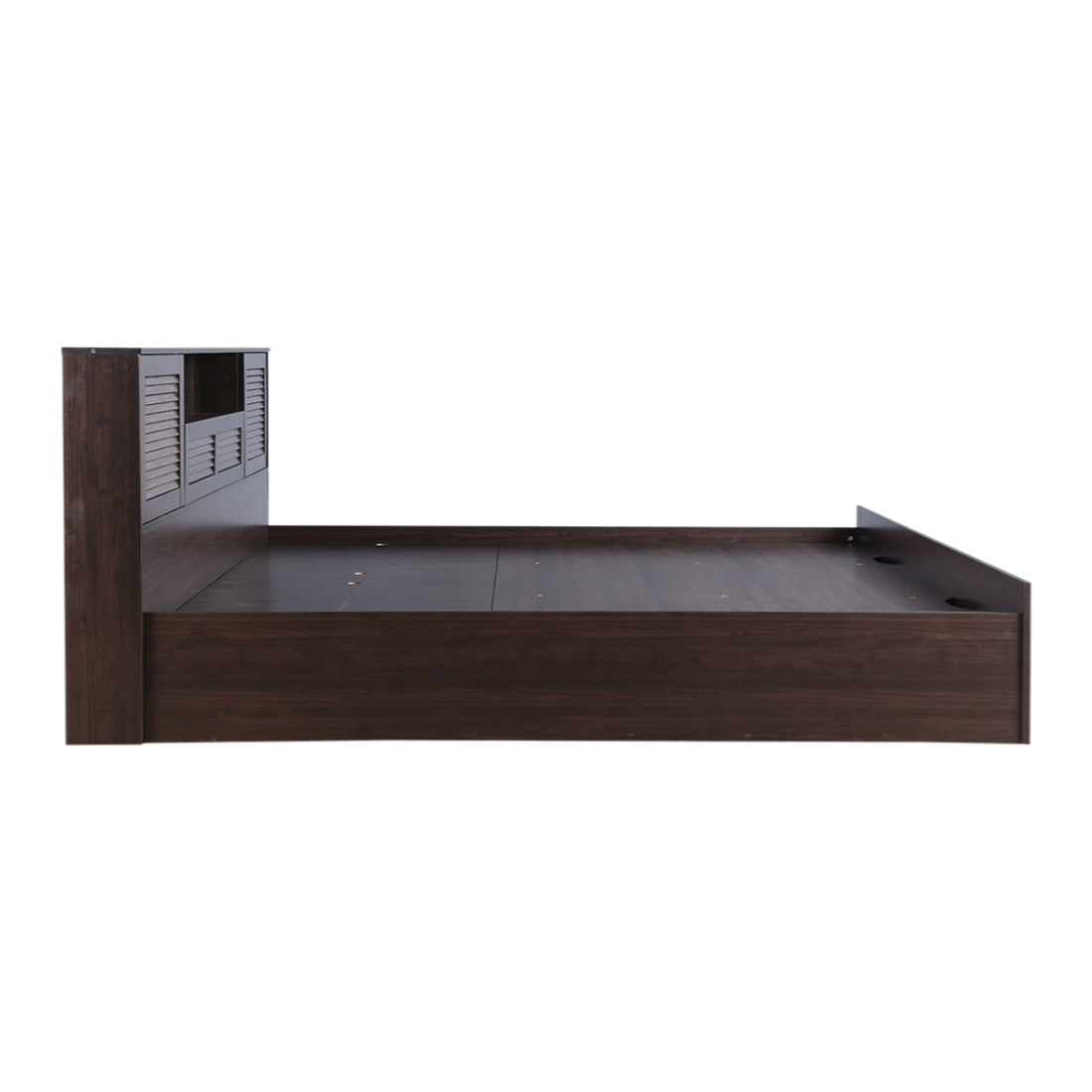 Bolton Queen bed with Hydraulic storage in Wenge Colour