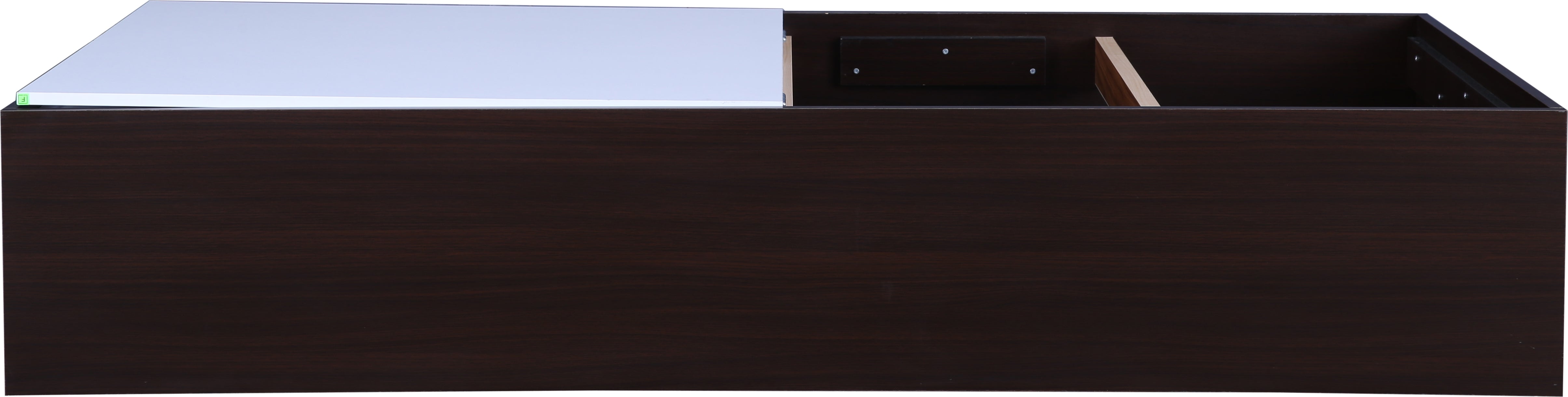 Ria Single bed with Box storage in Walnut Colour