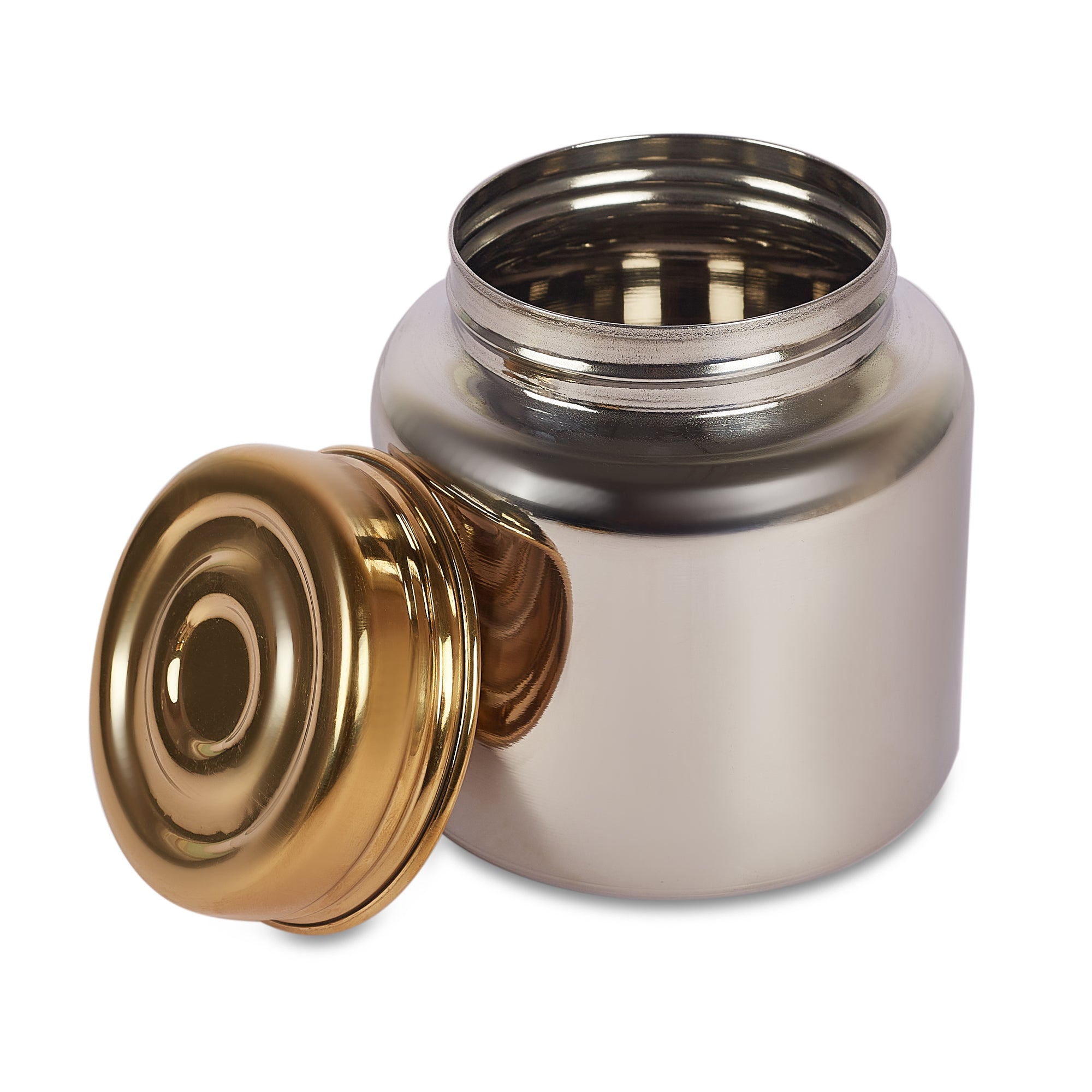 Sapphire Stainless Steel Serving Set Large in Gold & Silver Colour by Living Essence