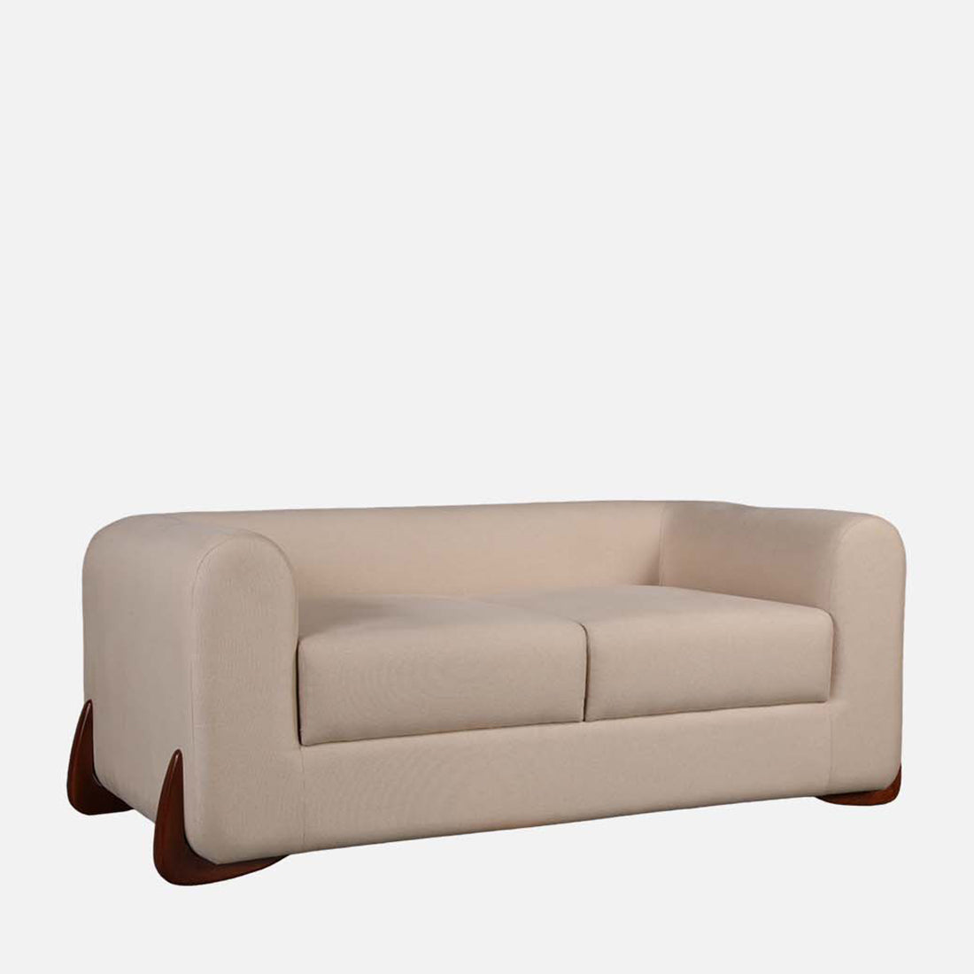 Bodhi Fabric Two Seater Sofa in Beige Colour
