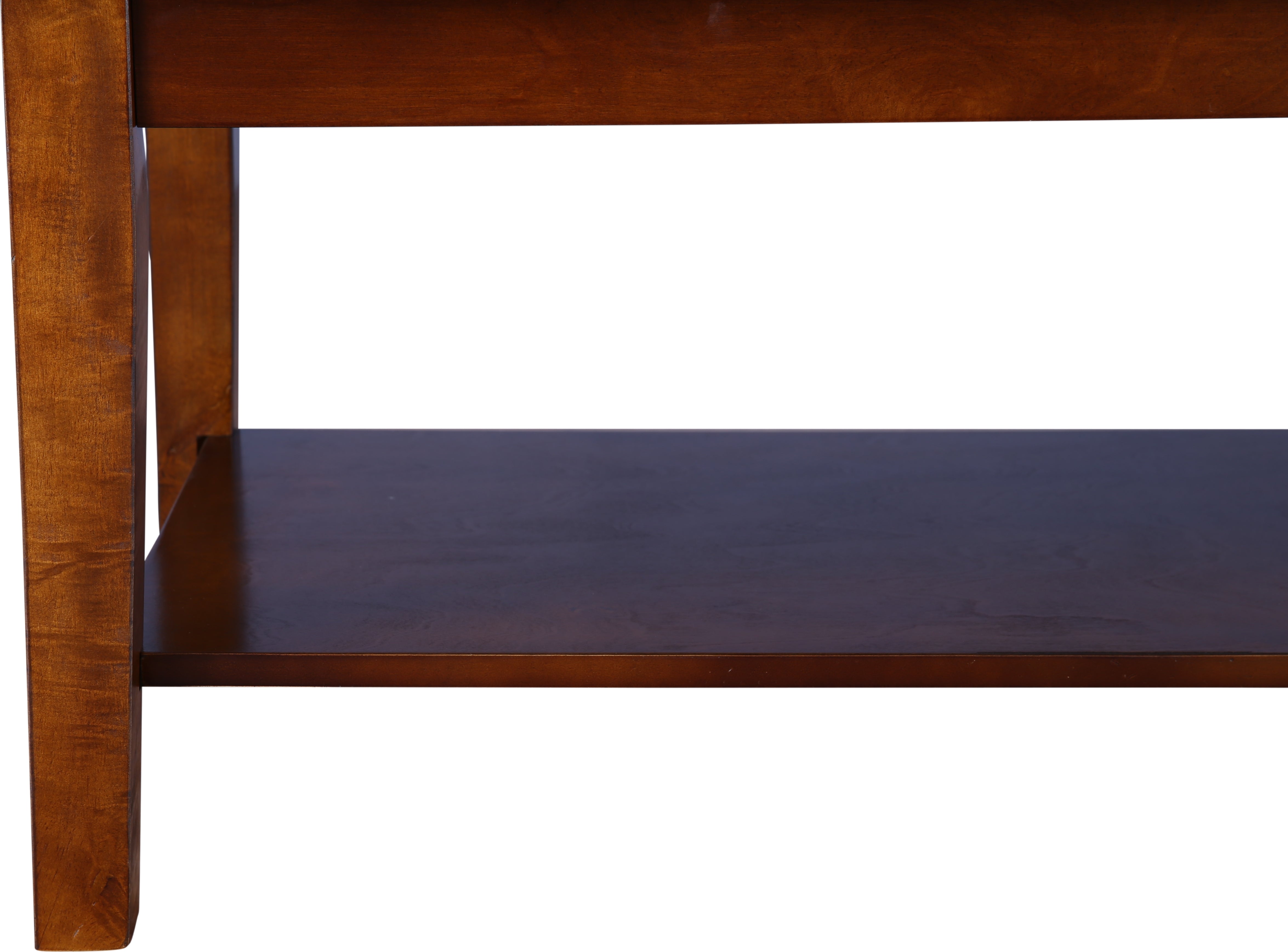 Eden Marble Finish Top Center Table in Brown Colour