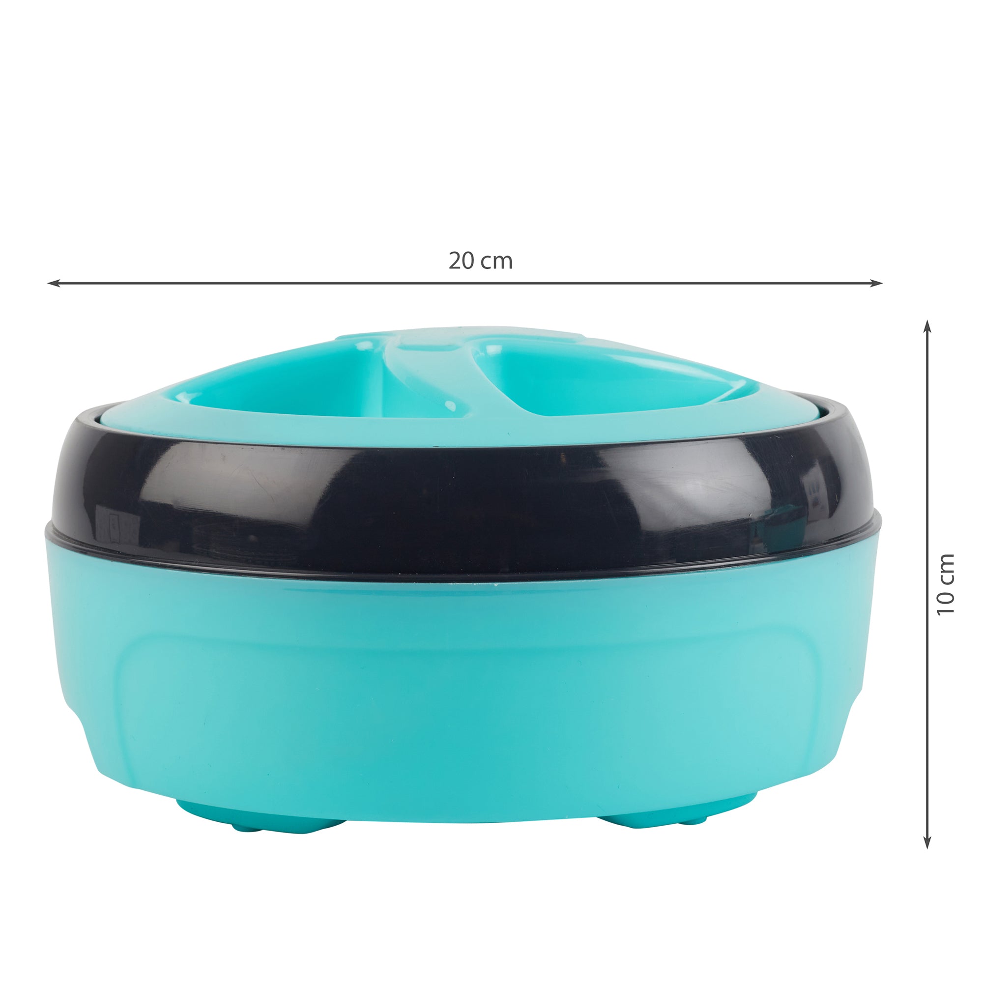 Fiesta Plastic and Stainless Steel Trio Double-Wall Insulated Casserole Set Of 3 in Teal Colour