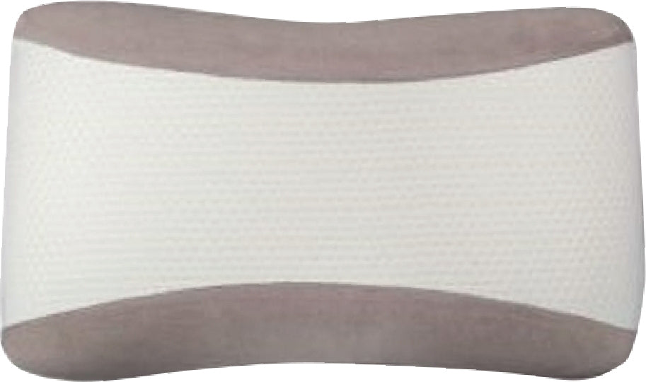 Serenity Cervical Support Memory Foam Pillow 55X35X11 Cms for Deep Sleep in White & Grey Colour