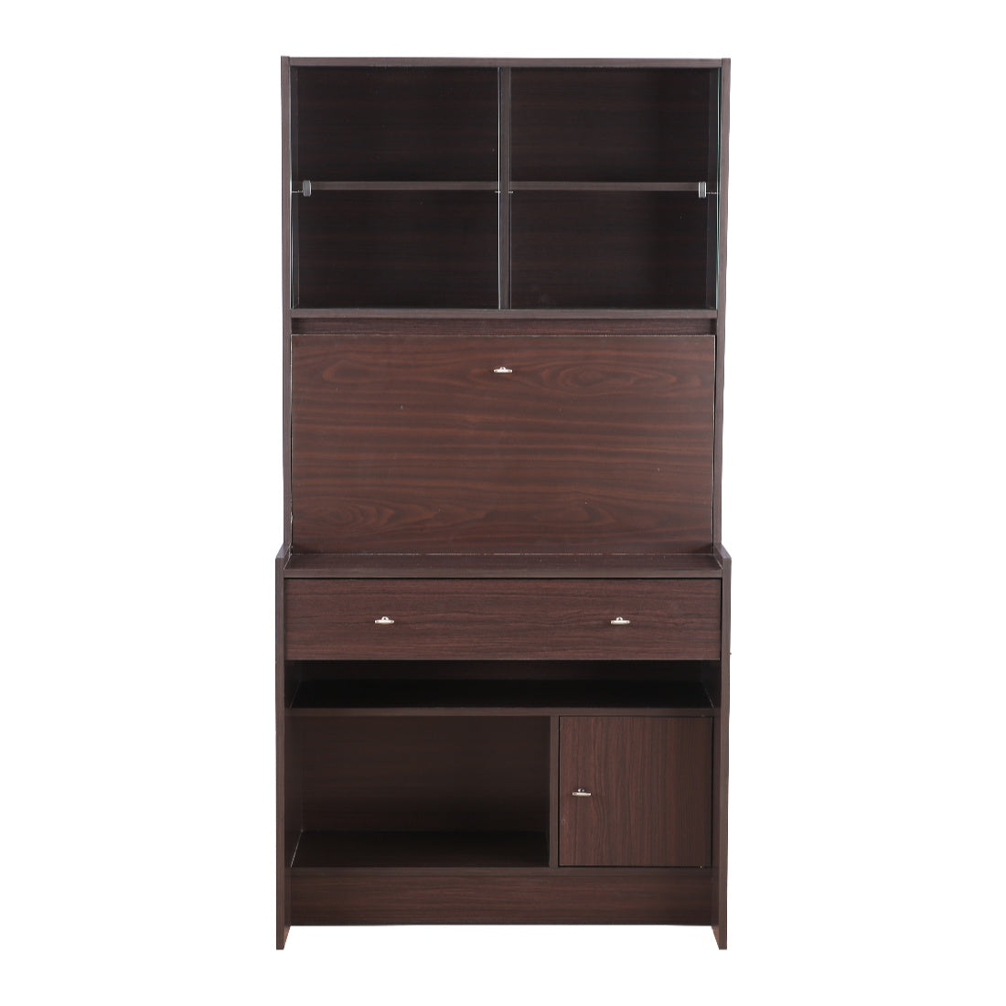 Gleam Study Table in Walnut Colour