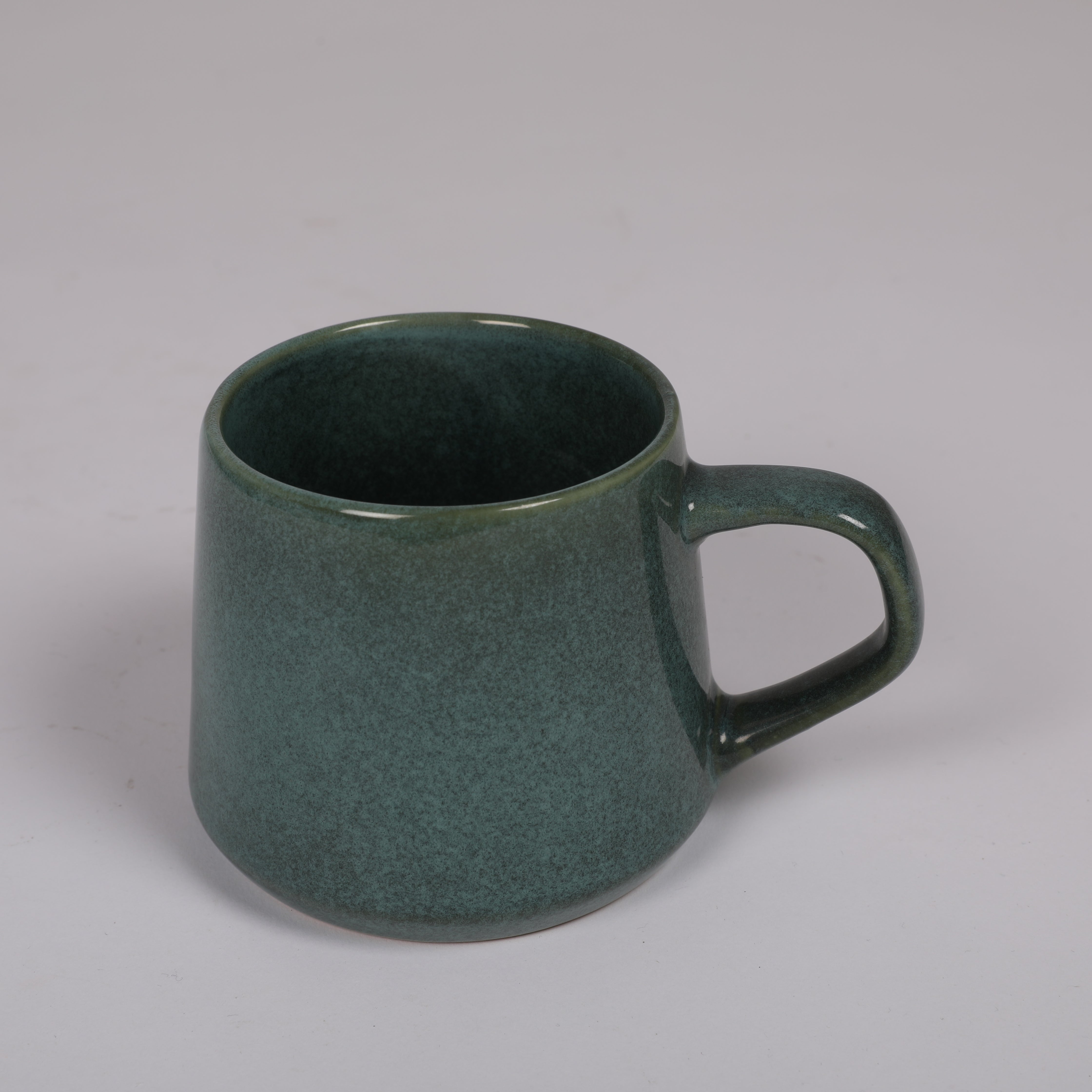 Living Essence Stoneware Mug Green 330ml Set of 2Pcs