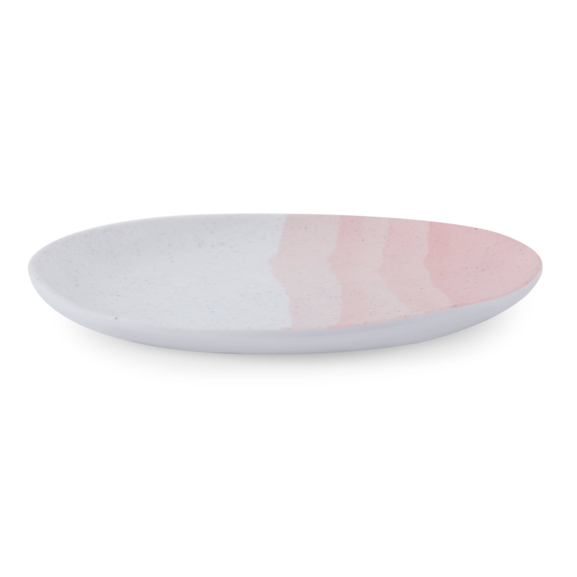 Emilia Melamine Speckles Small Plate in Pink Colour