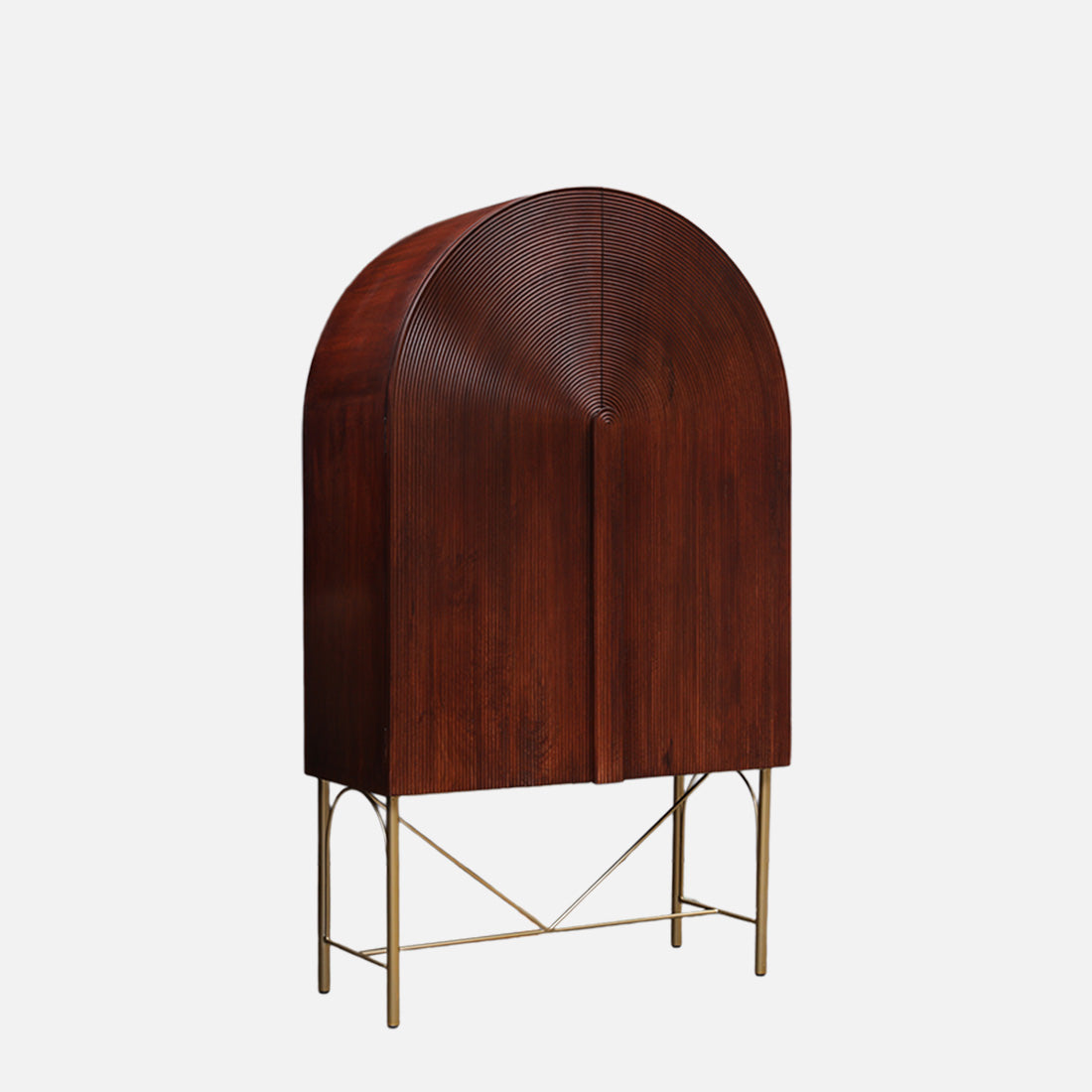 Cressida Solidwood Bar Unit in Walnut Colour